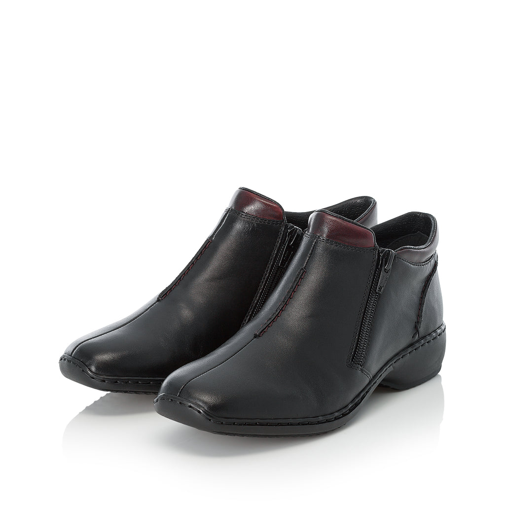 Black Zip Boots for Women | Rieker L3882-00