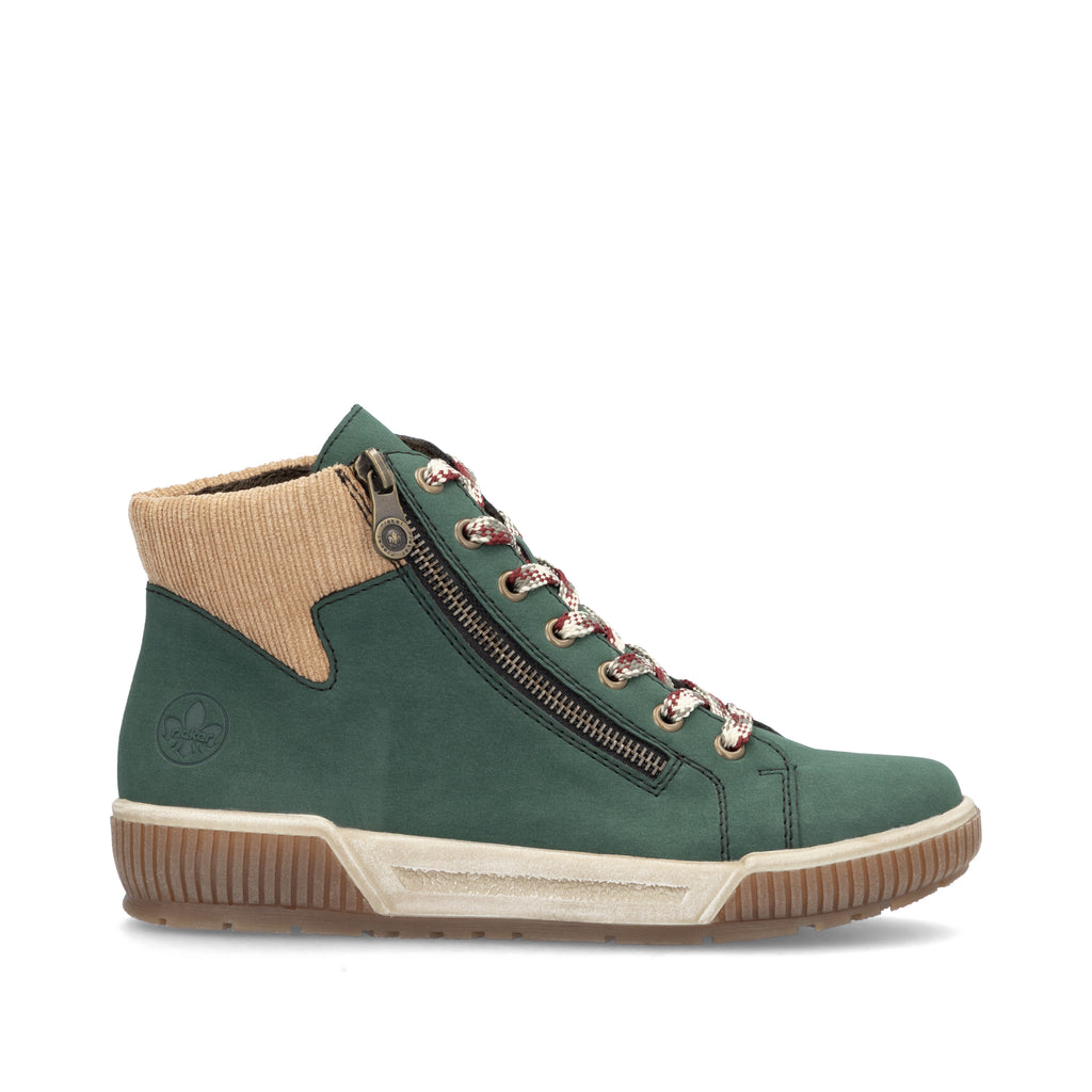 Green Zip Boots for Women | Rieker N0709-54