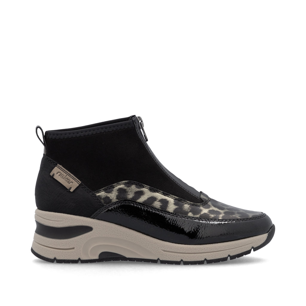 Black Zip Boots for Women | Rieker N9362-00