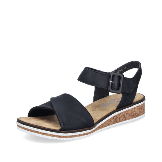 Rieker Woman's Sandals - Black | V3691-00