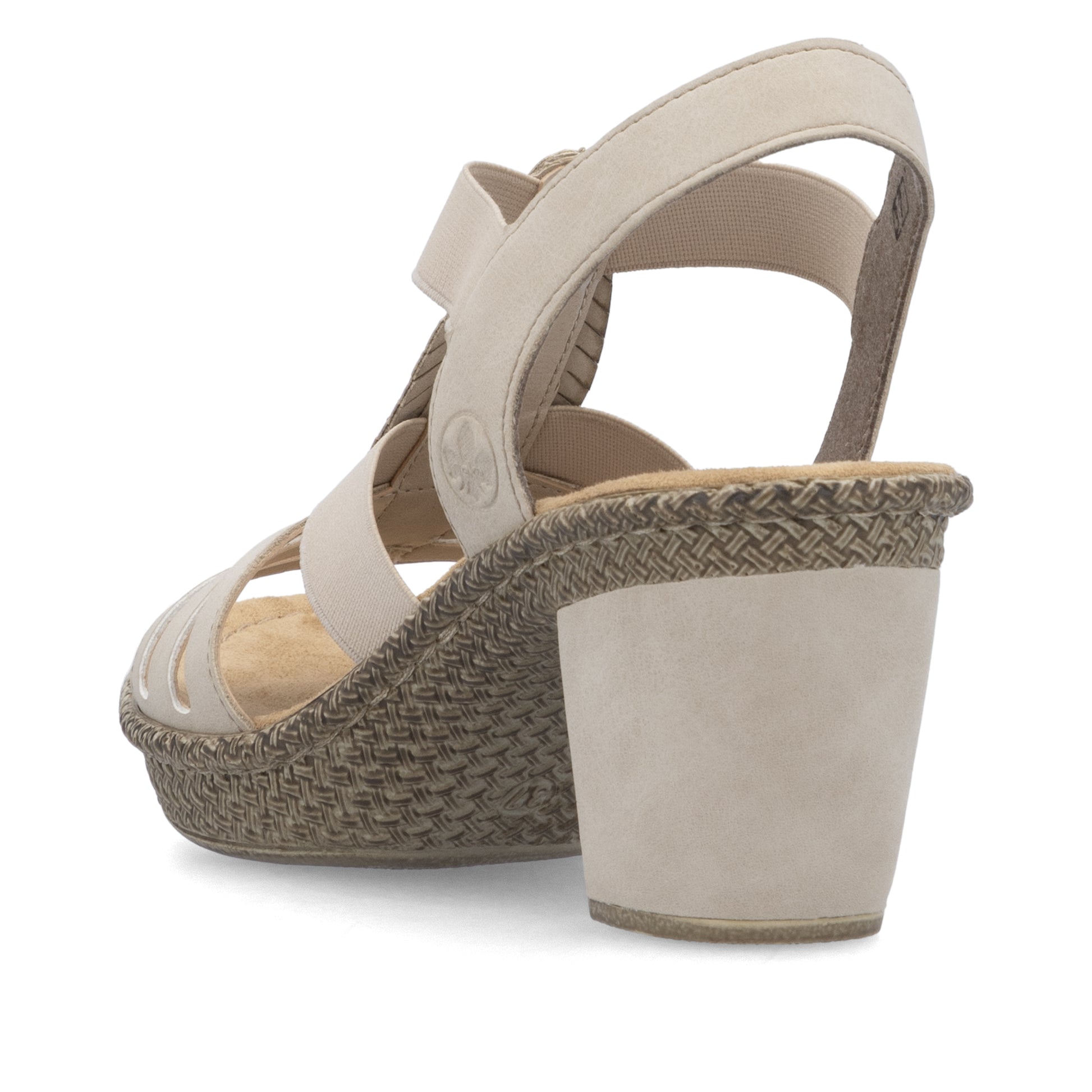 Beige Elasticated Sandals for Women | Rieker 66526-62