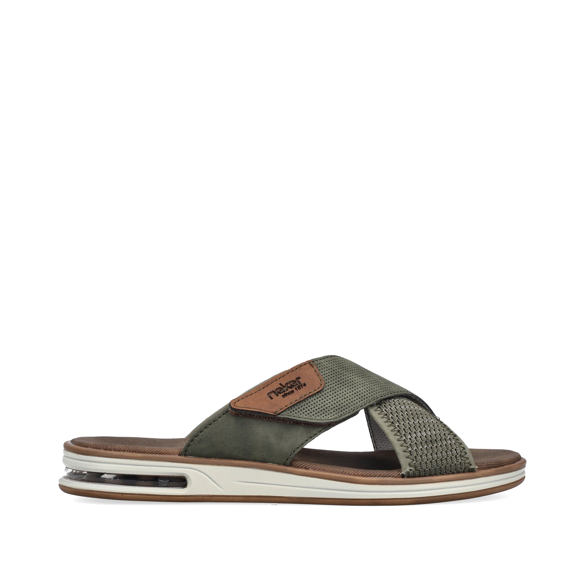 Green Hook & Loop Sandals for Men | Rieker 29083-52
