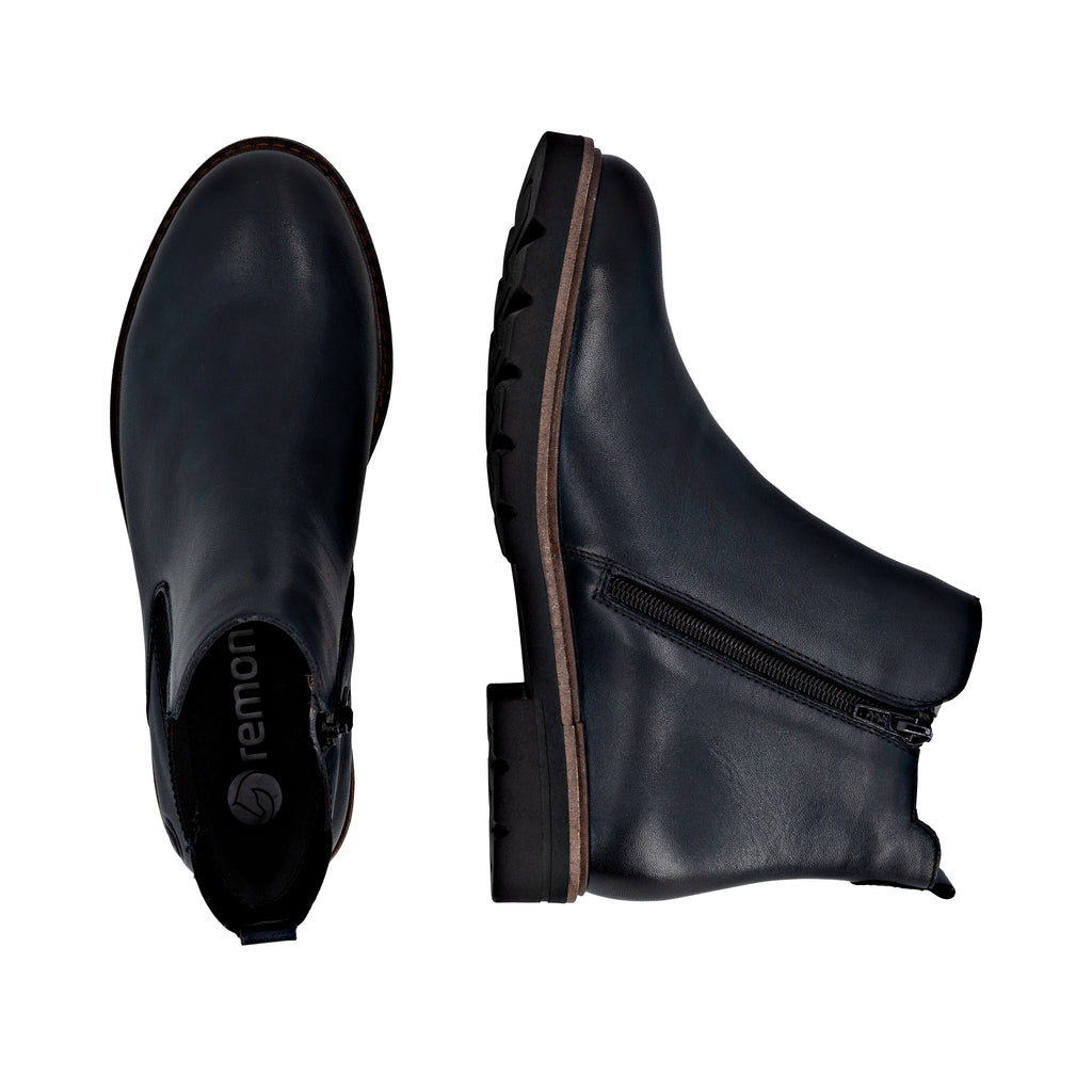 Blue Zip Boots for Women | Remonte D2Q70-14