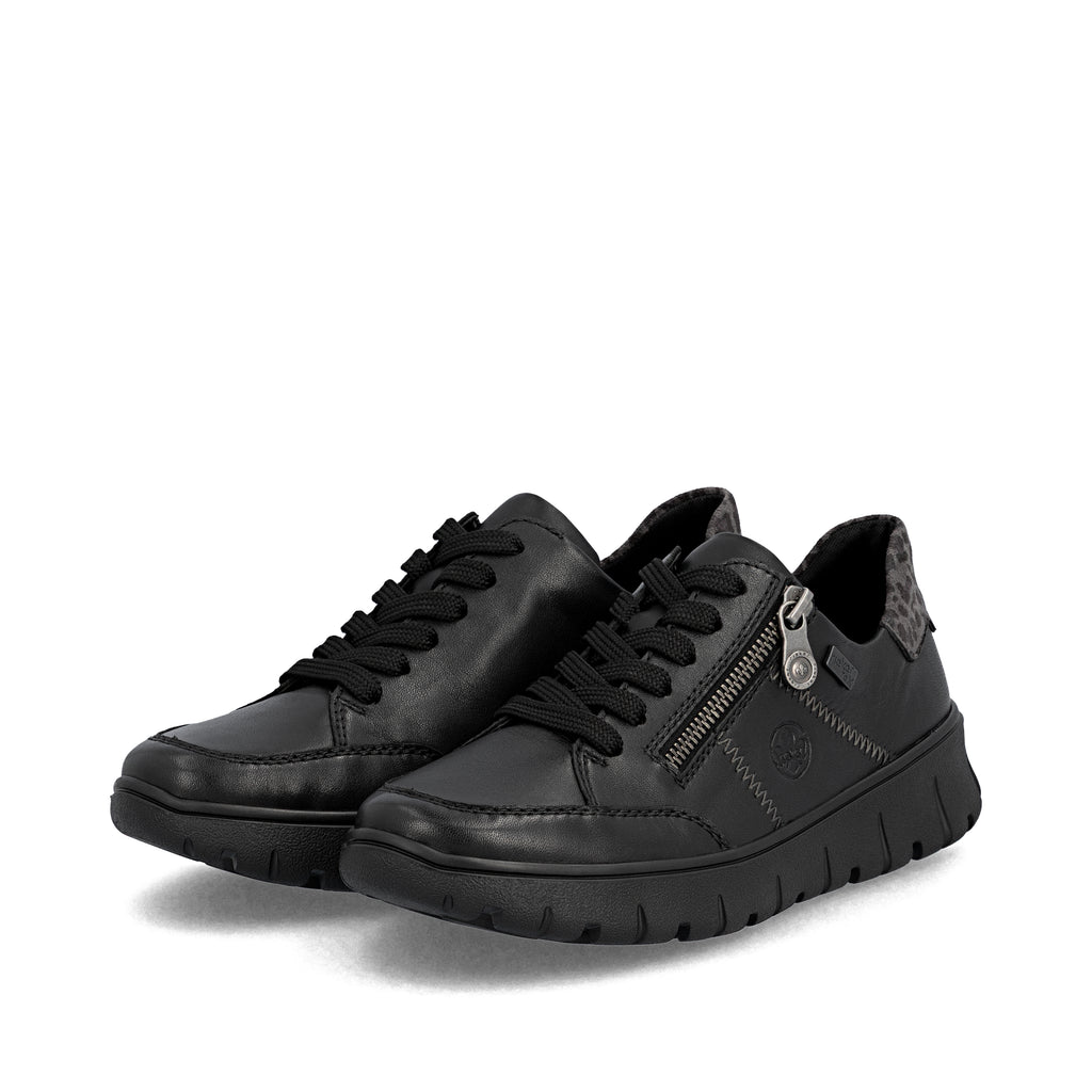 Black Zip Shoes for Women | Rieker N1301-01