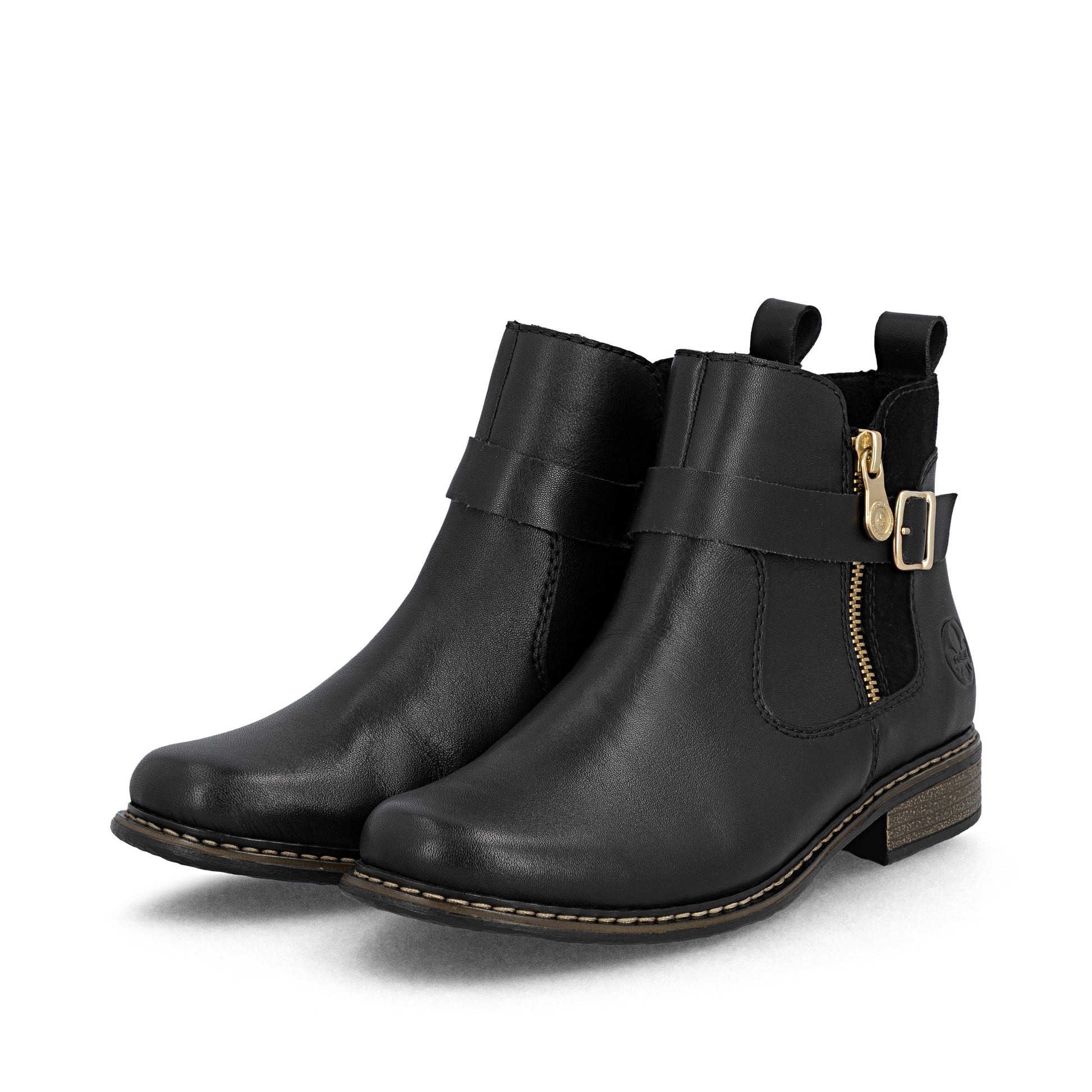 Black Zip Boots for Women | Rieker Z4959-00