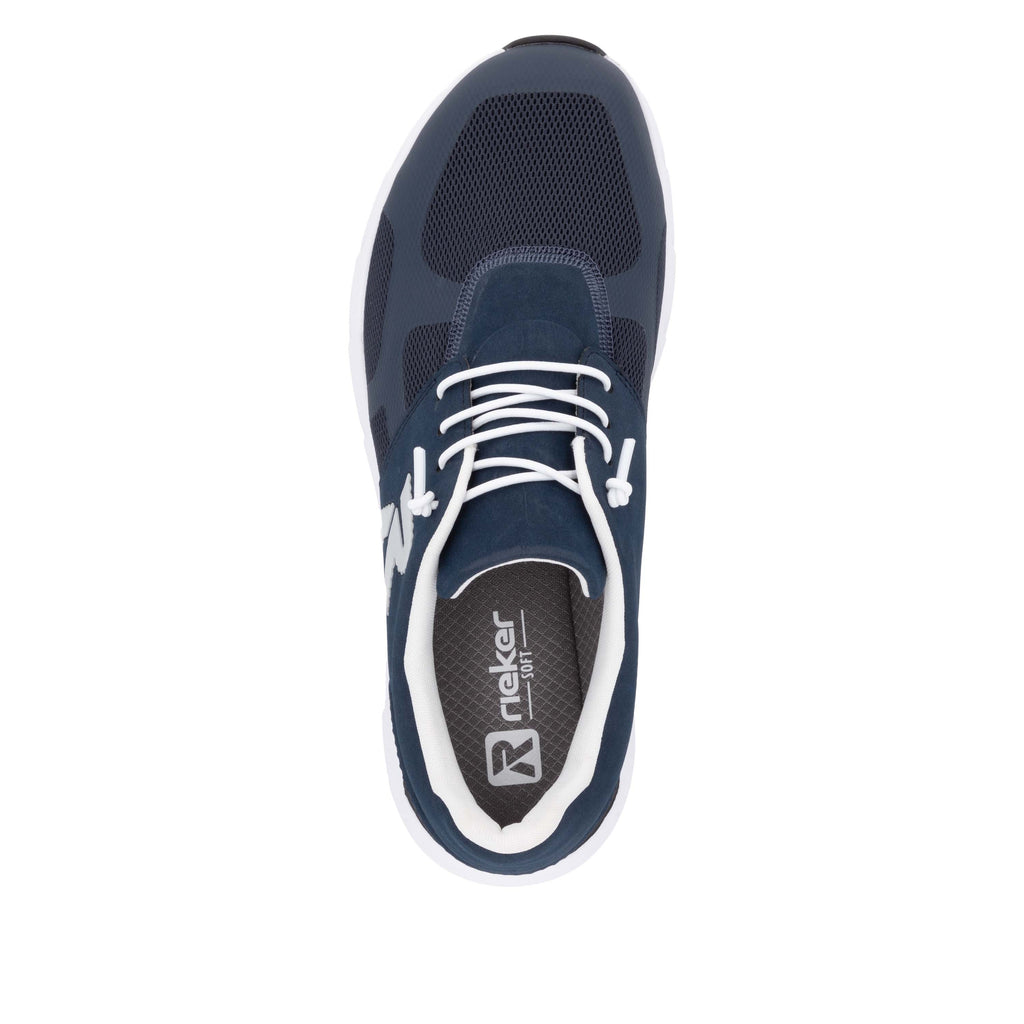 Blue Elasticated Shoes for Men | Rieker 09100-14