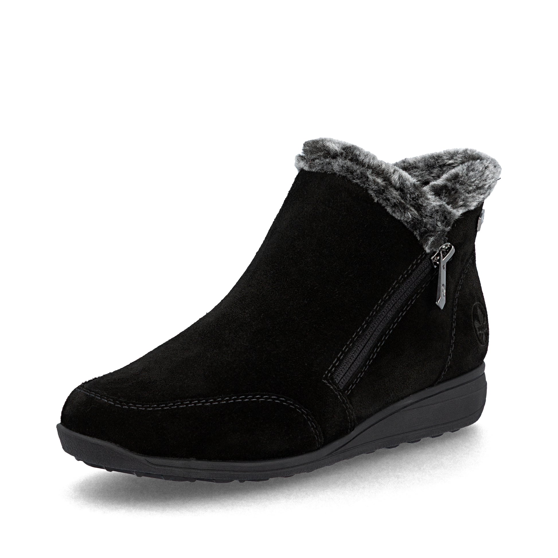 Black Zip Boots for Women | Rieker 47256-00