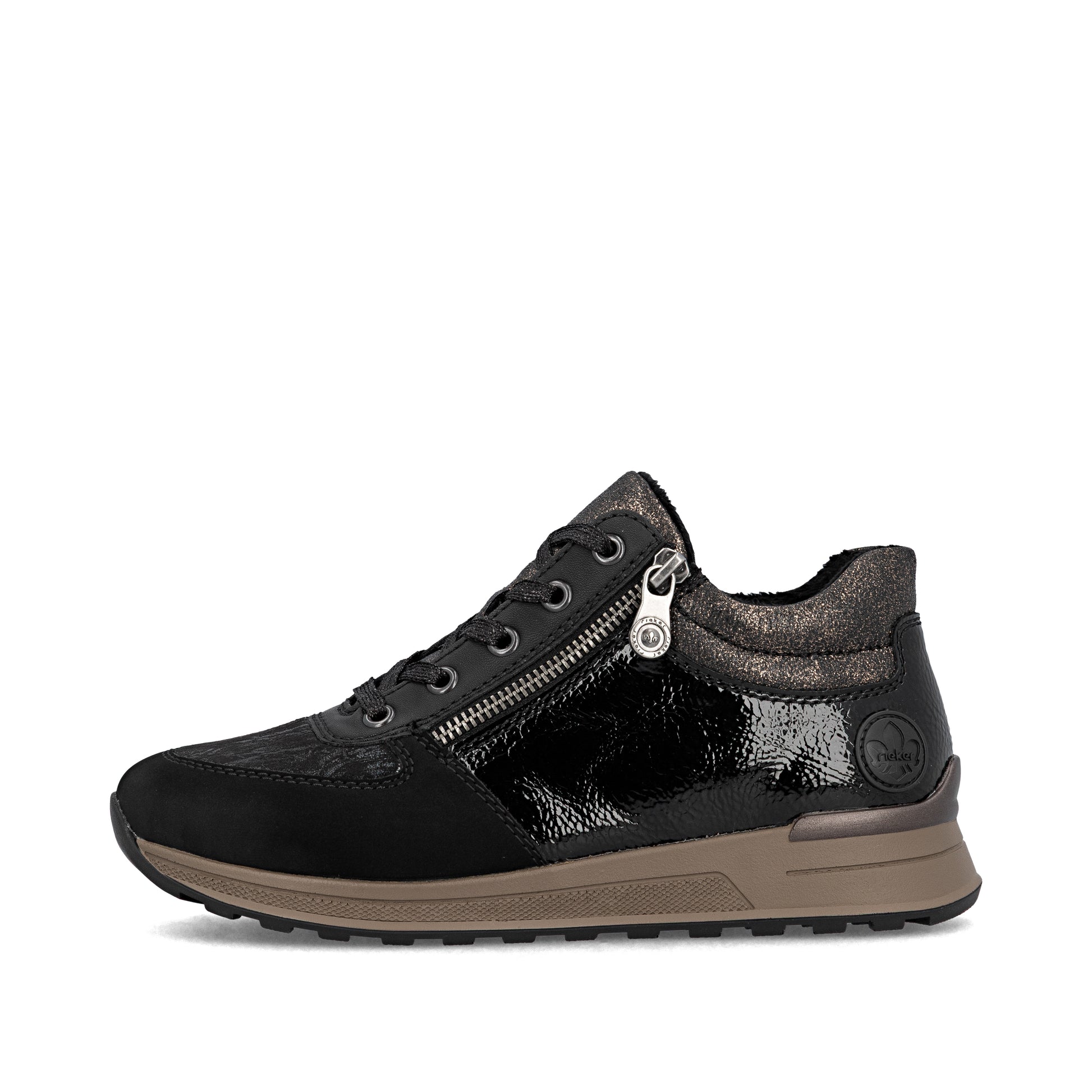 Black Zip Boots for Women | Rieker N1407-00