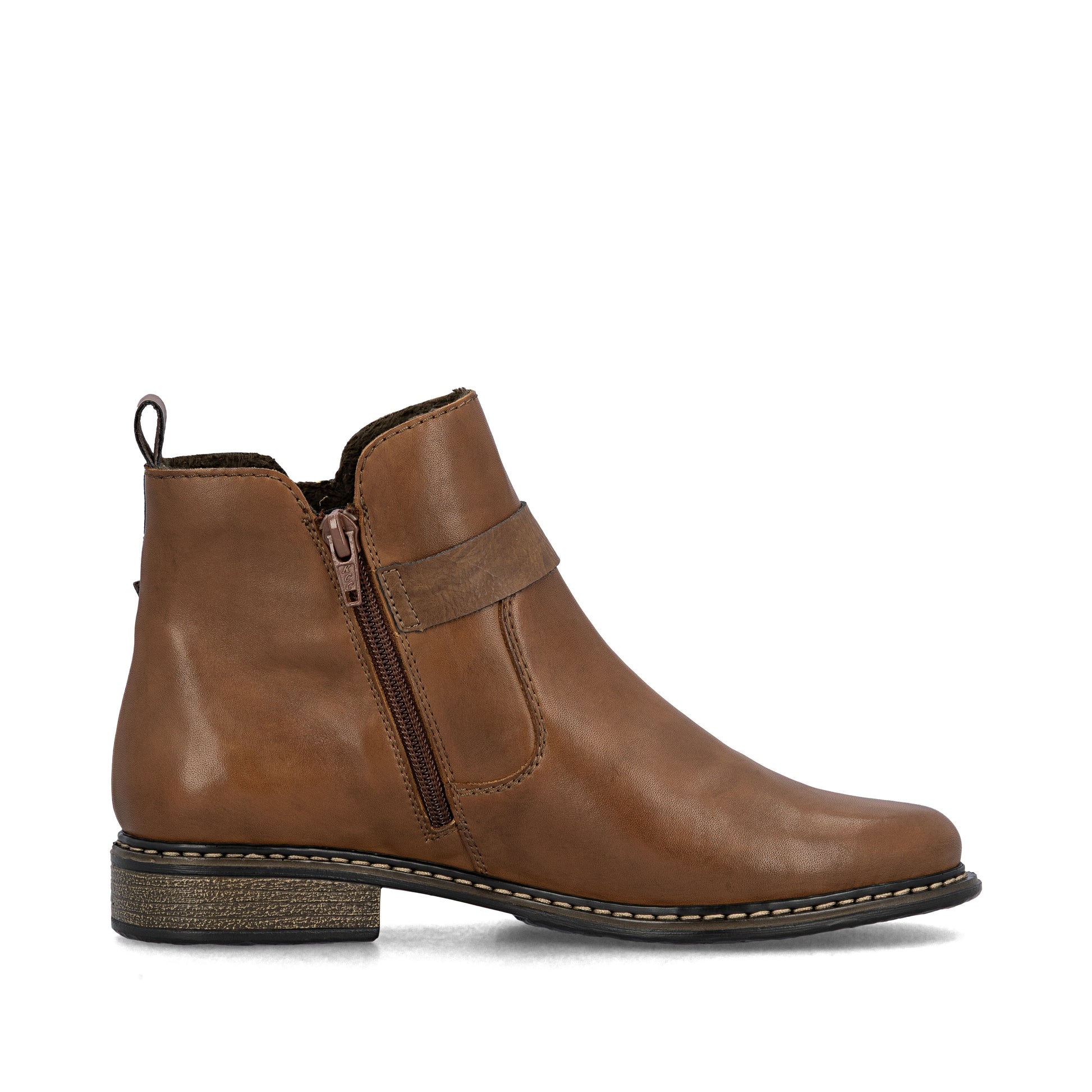Brown Zip Boots for Women | Rieker Z4959-22
