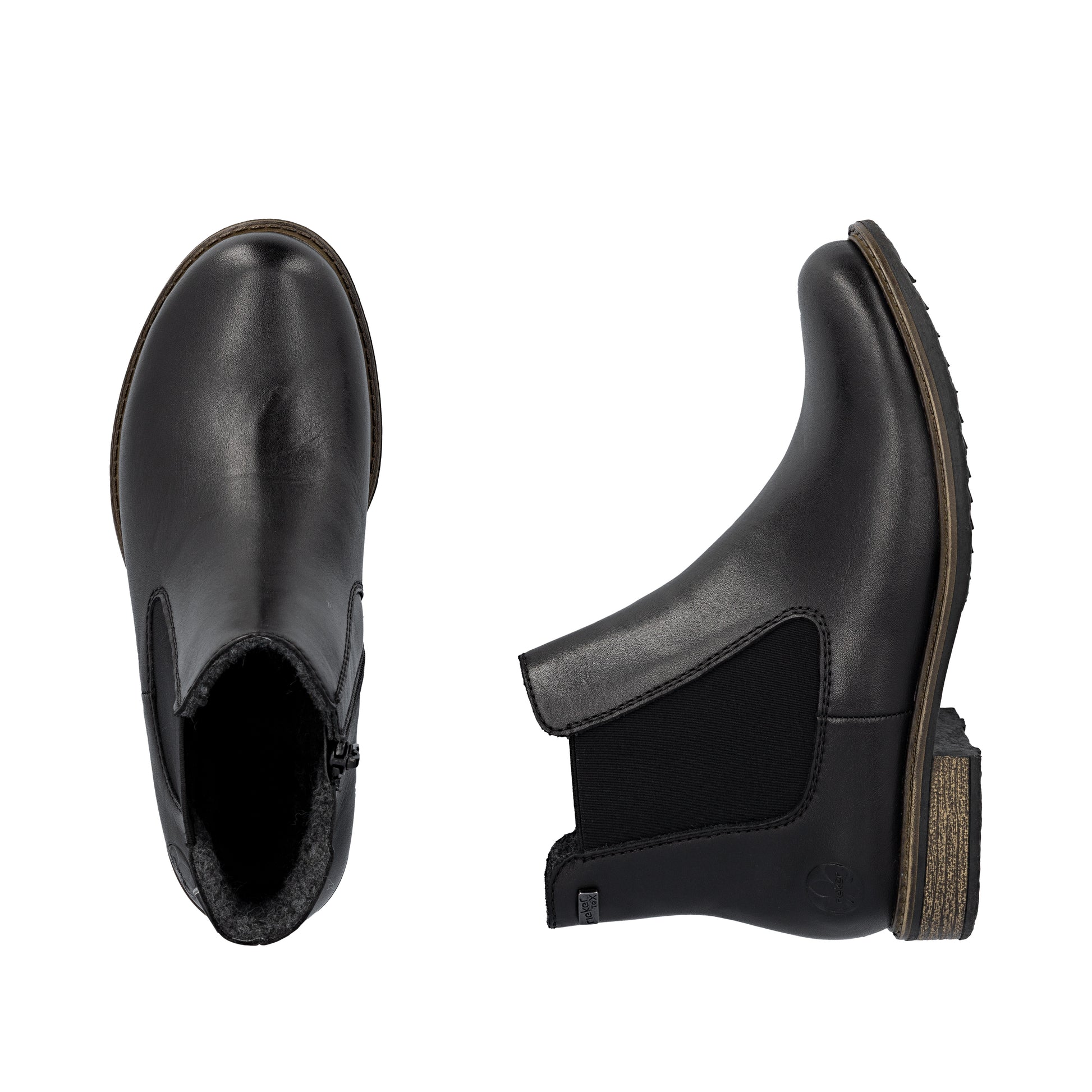 Black Zip Boots for Women | Rieker 74870-00