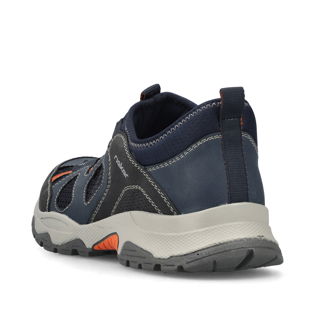 Blue Elasticated Shoes for Men | Rieker B8350-14