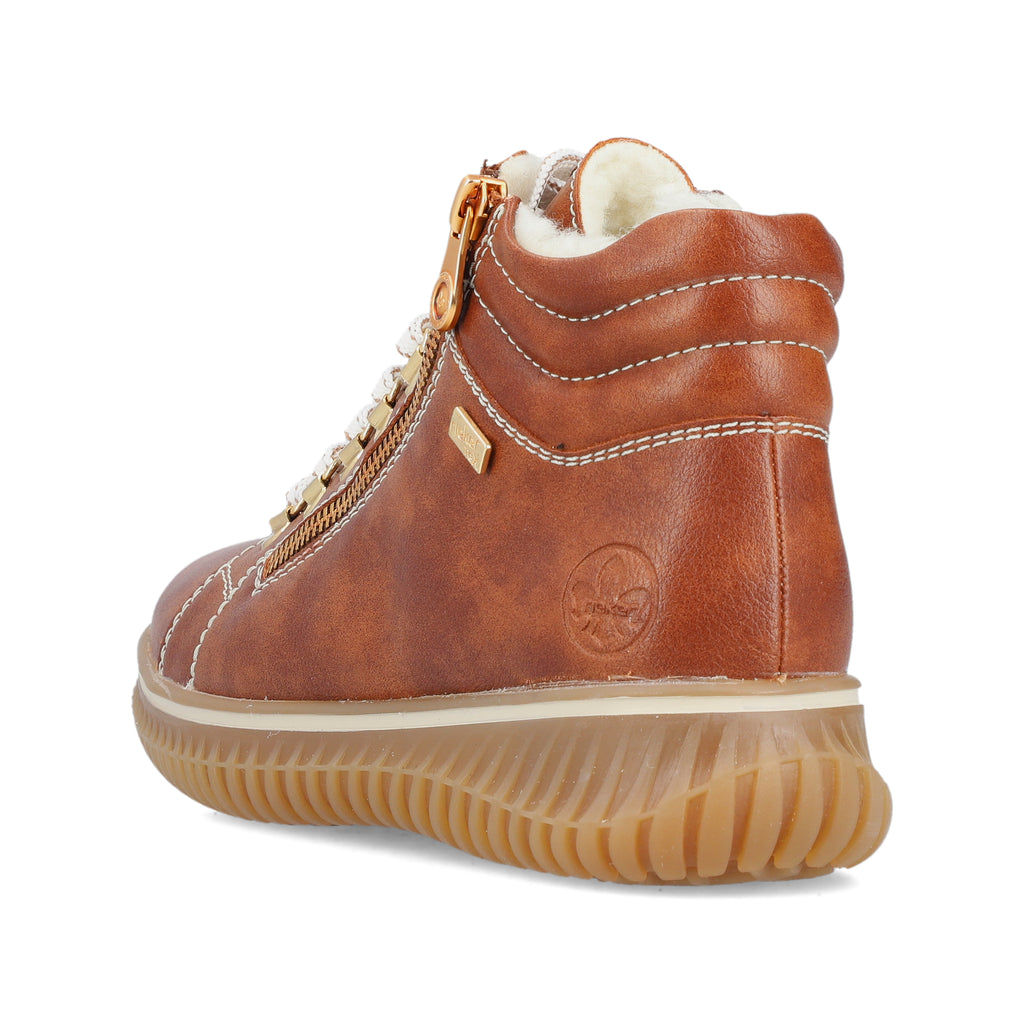 Brown Zip Boots for Women | Rieker 74233-24
