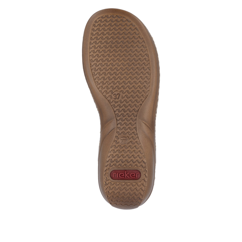 Beige Elasticated Sandals for Women | Rieker 608C0-62