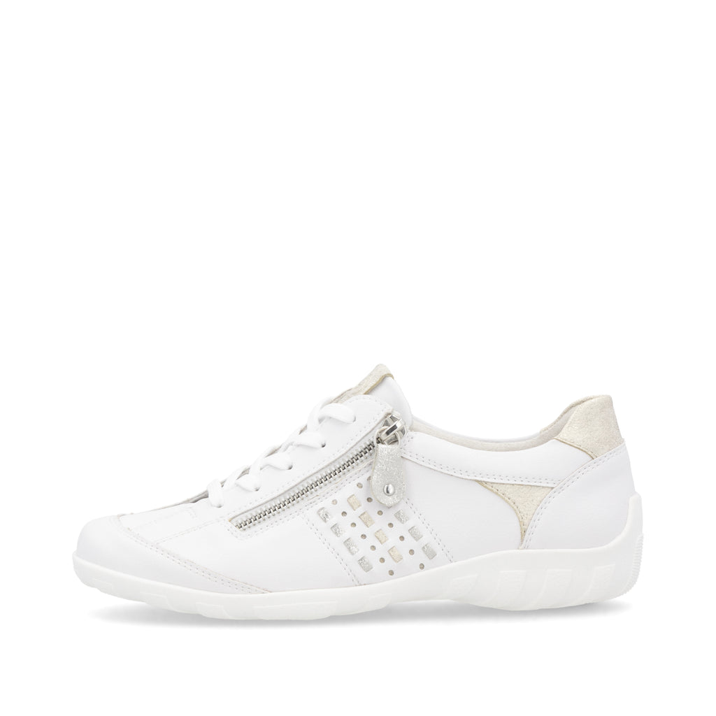 White Zip Shoes for Women | Remonte R3404-82