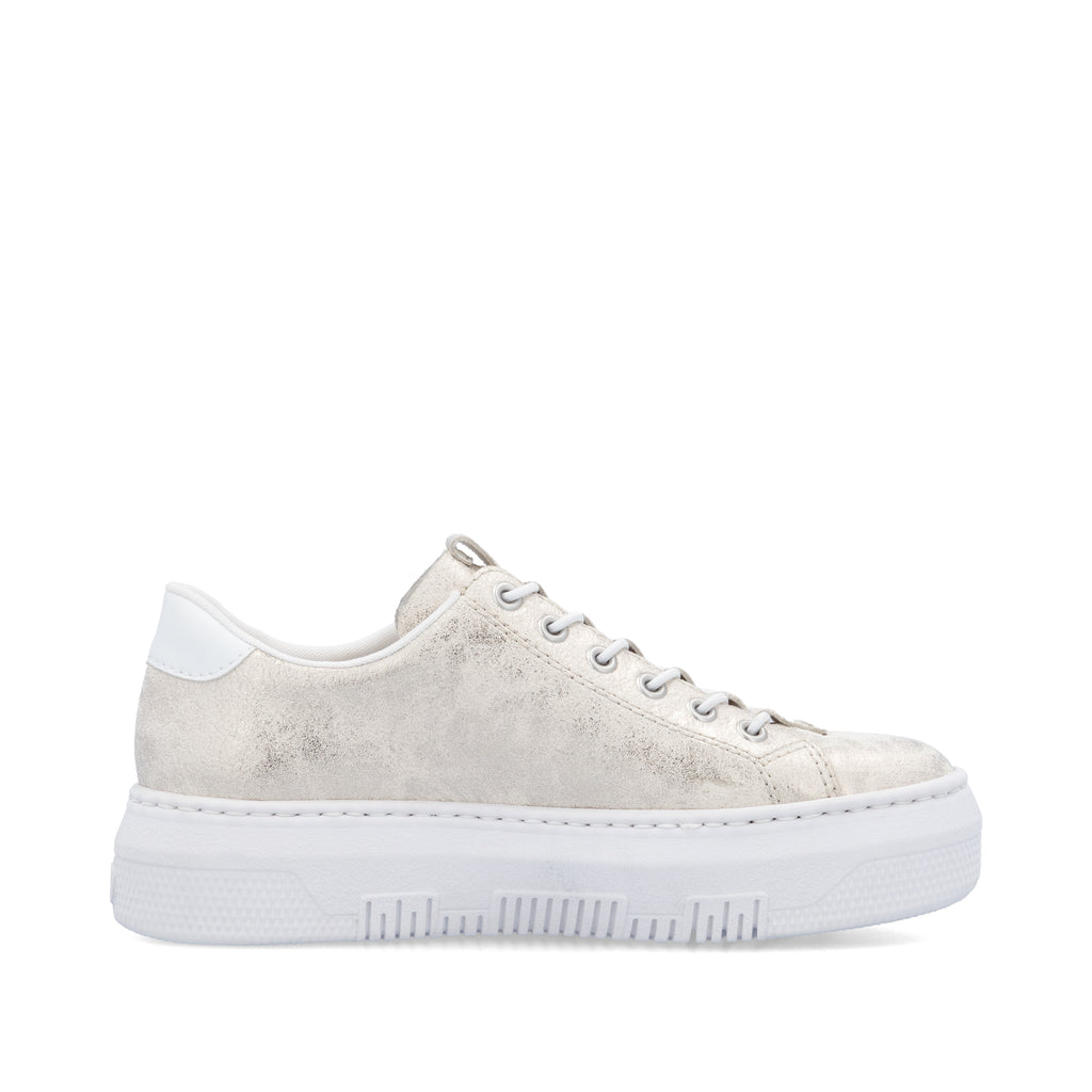Beige Zip Shoes for Women | Rieker M1953-60
