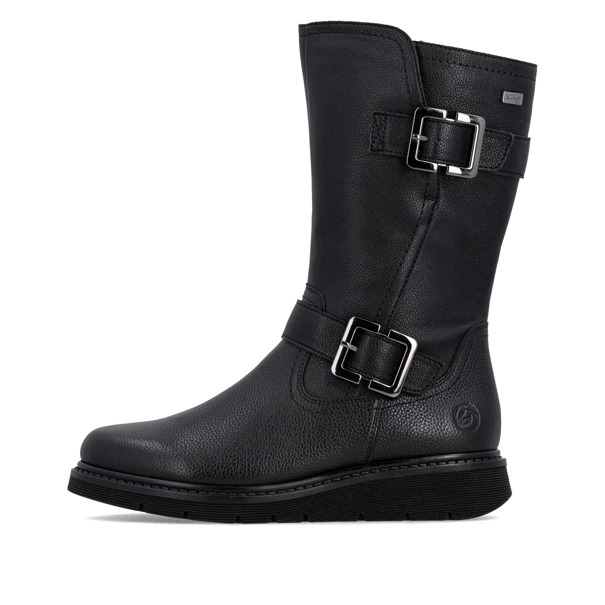 Black Zip Boots for Women | Remonte D3980-00