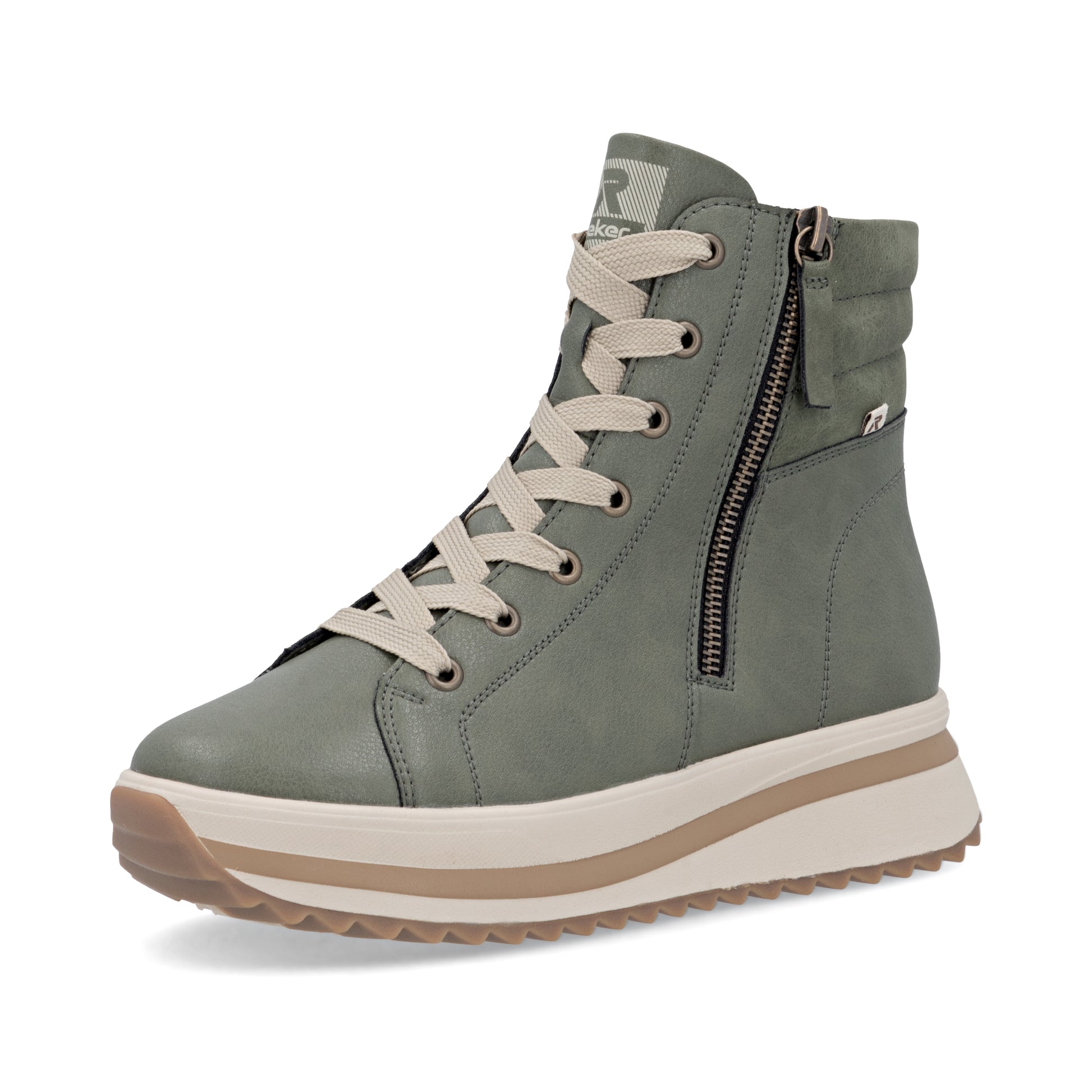 Green Zip Boots for Women | Rieker Sport W3870-54