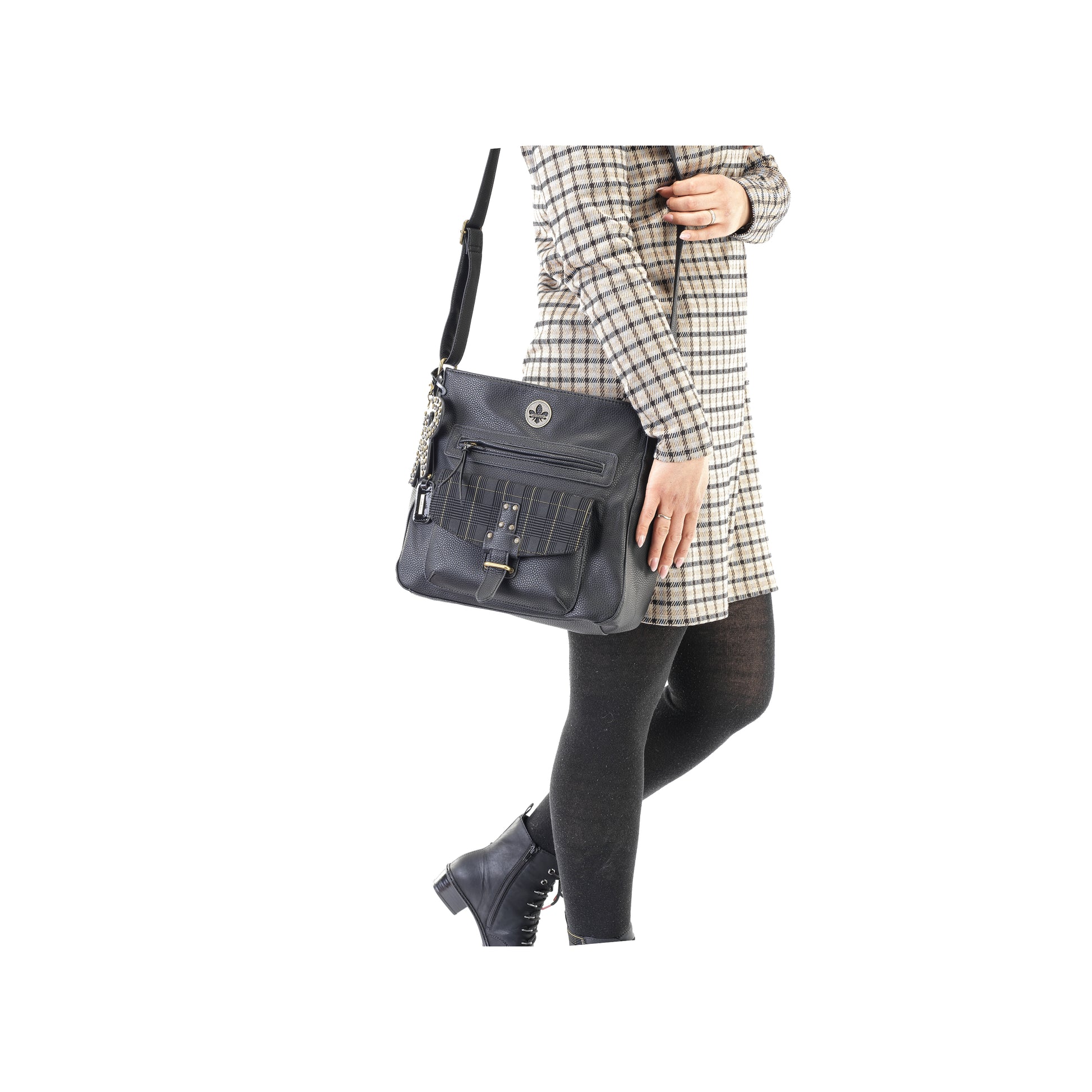 Black Zip Bags for Women | Rieker H1340-00