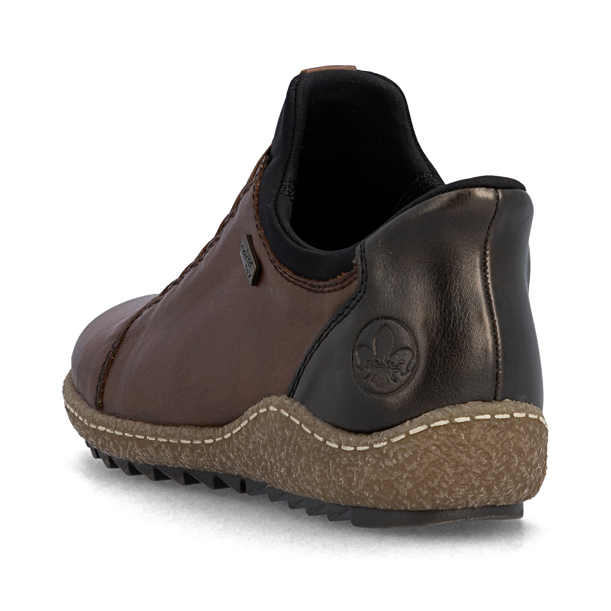Brown Elasticated Shoes for Women | Rieker L7562-22