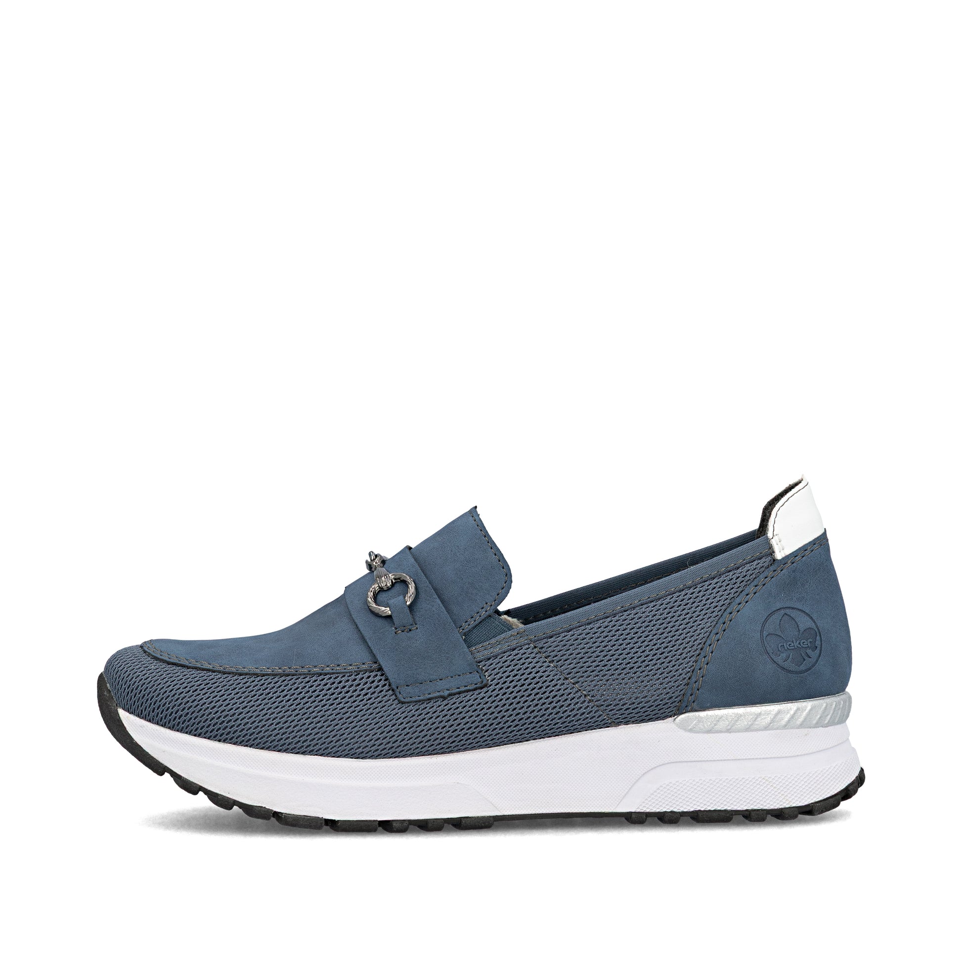 Blue Elasticated Shoes for Women | Rieker N7455-14