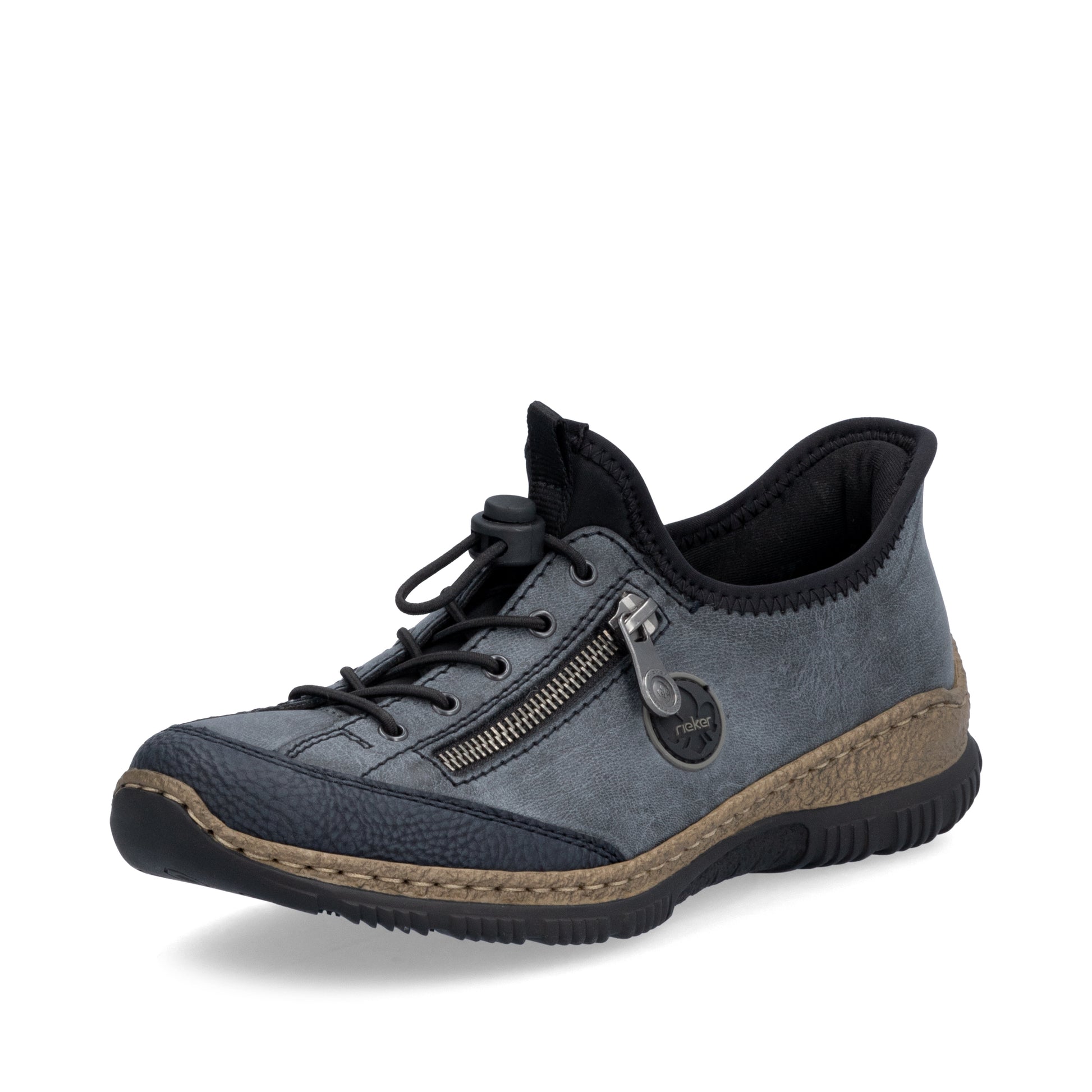 Blue Elasticated Shoes for Women | Rieker N3267-14