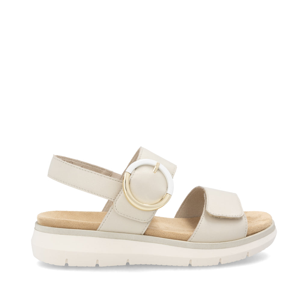 Beige Hook & Loop Sandals for Women | Remonte D2K50-80