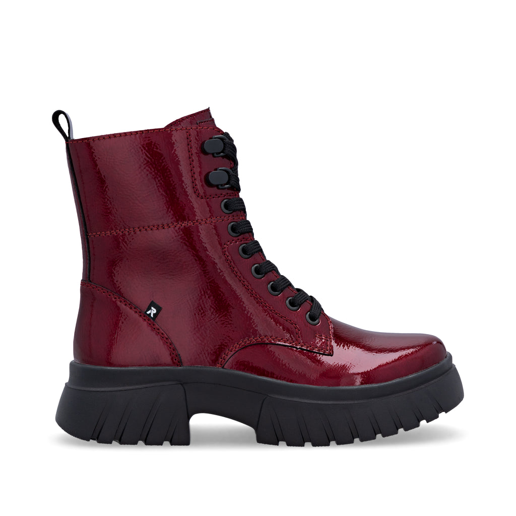 Red Zip Boots for Women | Rieker Sport W1870-35