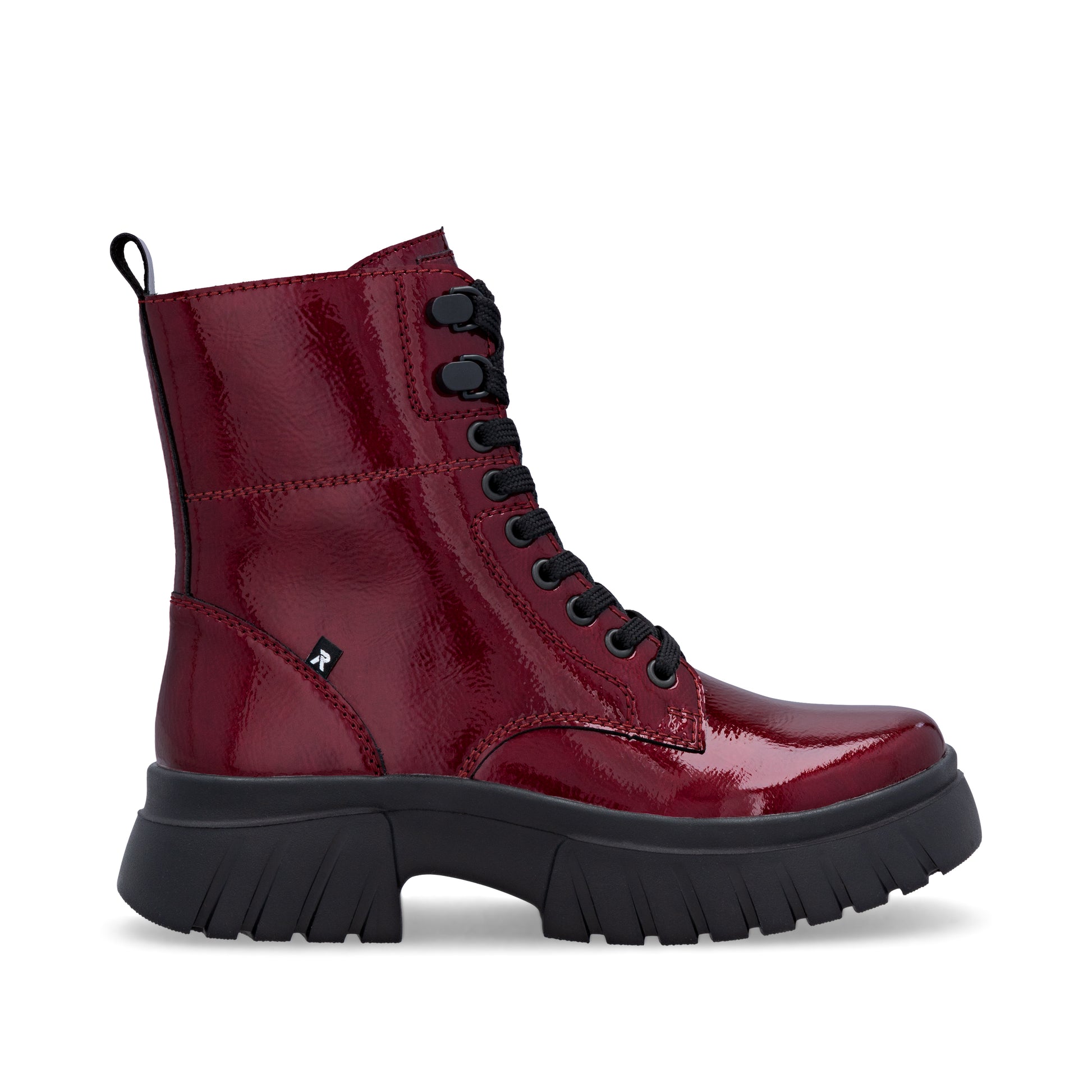 Red Zip Boots for Women | Rieker Sport W1870-35