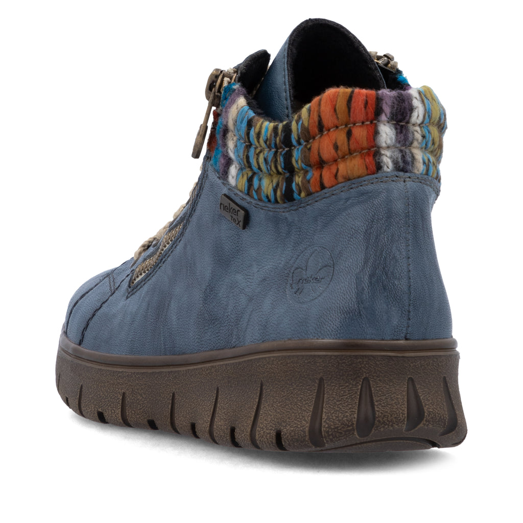 Blue Zip Boots for Women | Rieker N1305-14