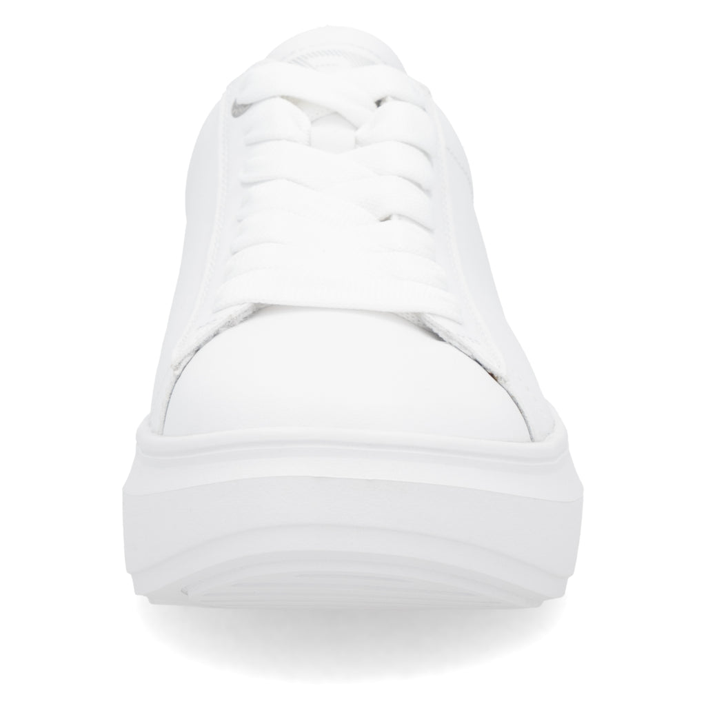 White Elasticated Shoes for Women | Rieker W1201-82