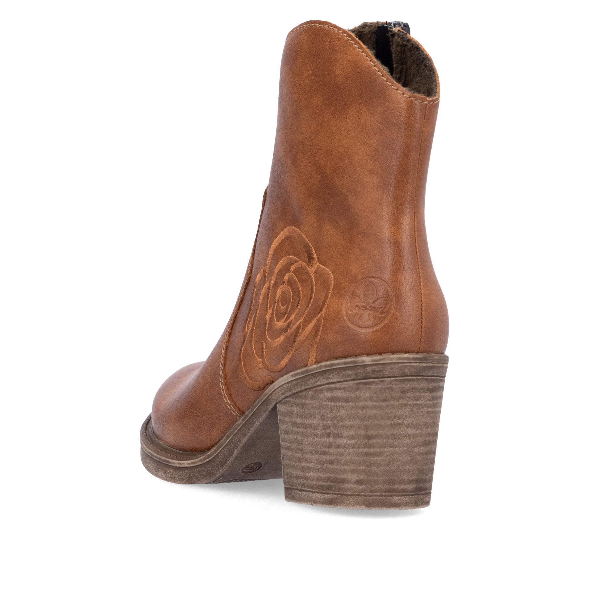 Brown Zip Boots for Women | Rieker Y1250-24