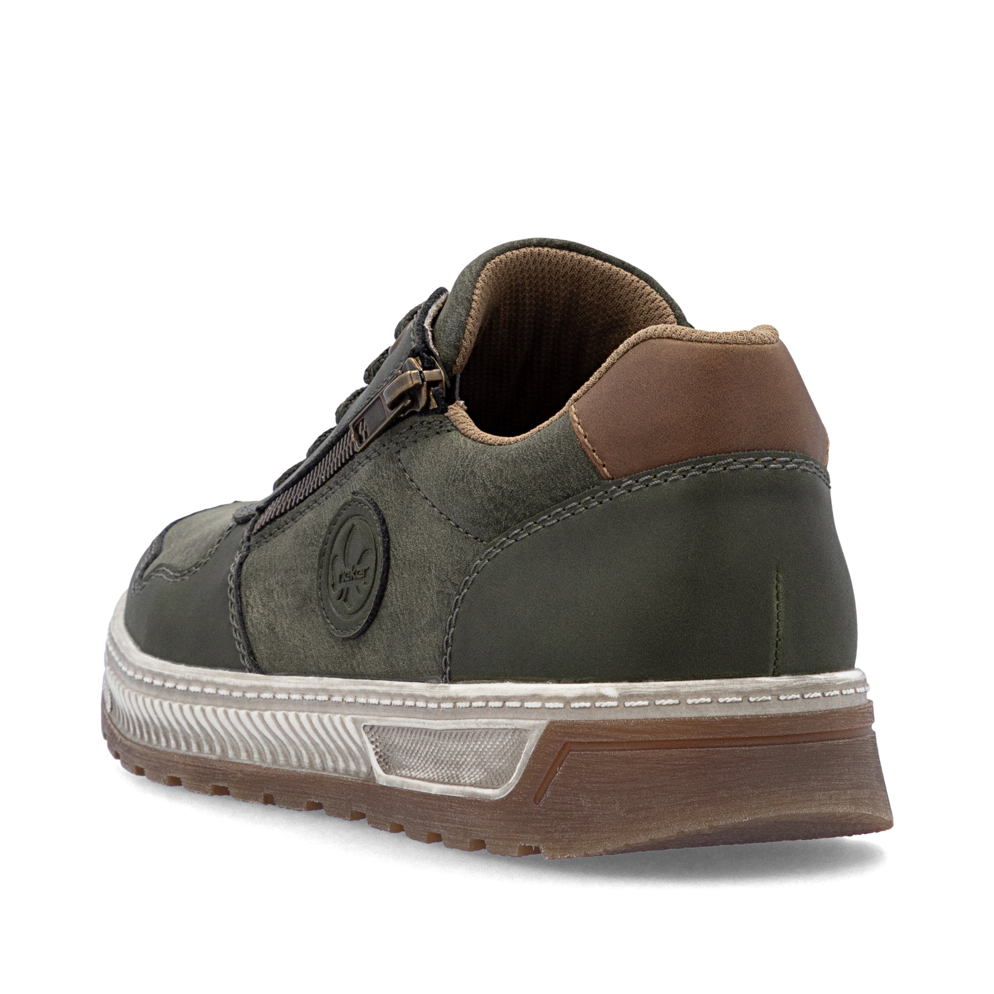 Green Zip Shoes for Men | Rieker 37029-52