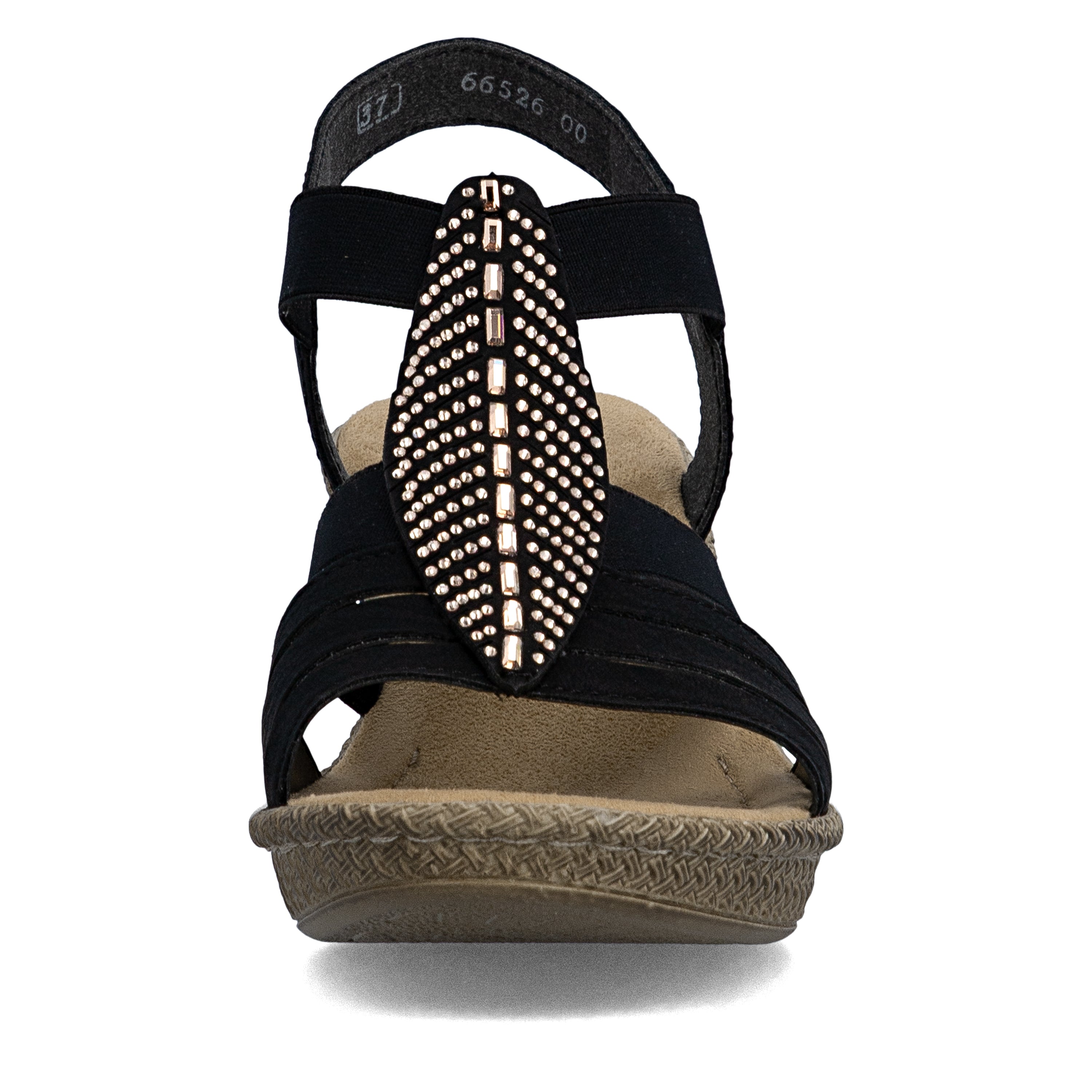 Rieker Women's Heeled Sandal - Black | 66526-00