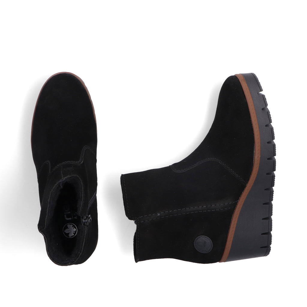 Black Zip Boots for Women | Rieker Y5065-00