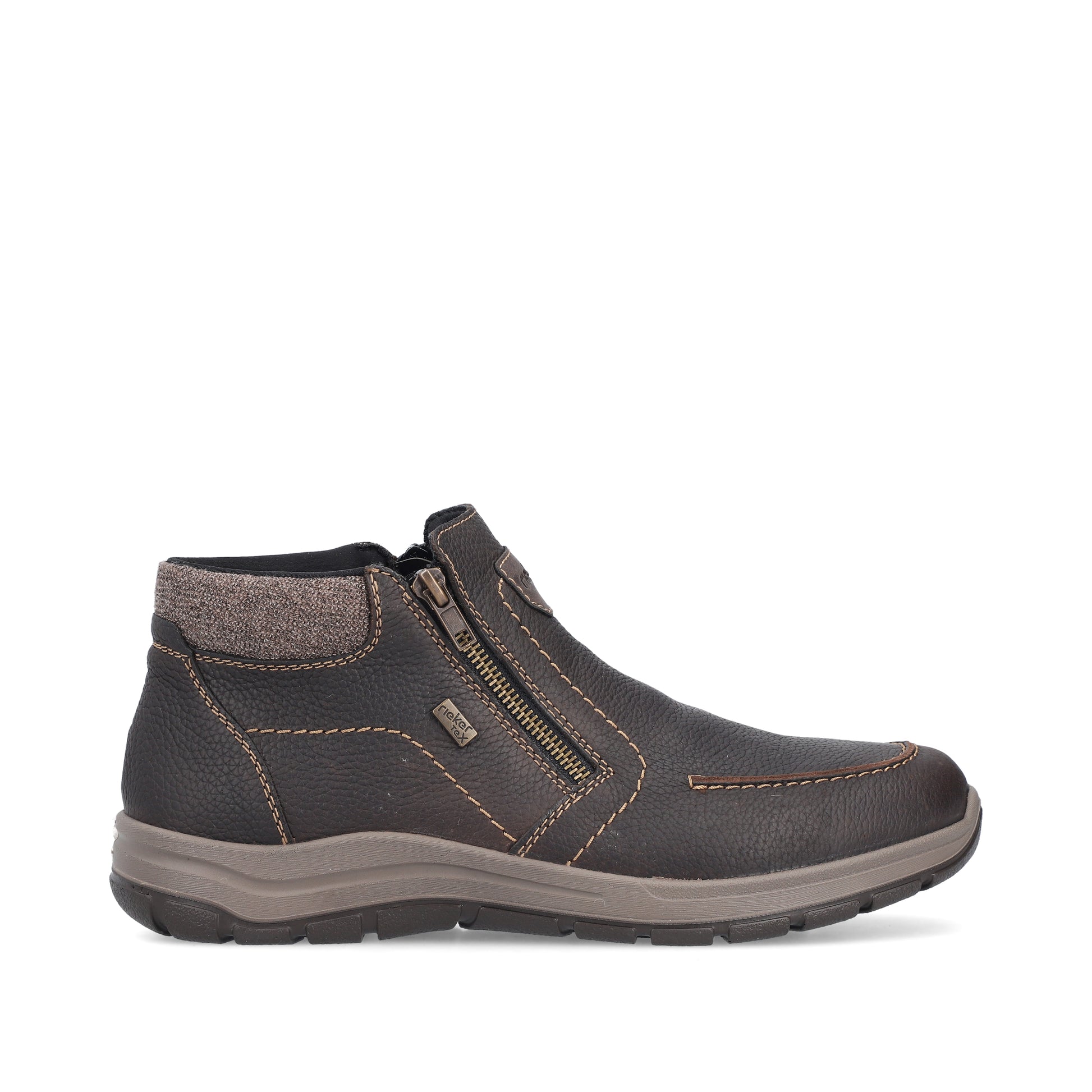 Brown Zip Boots for Men | Rieker 03660-25