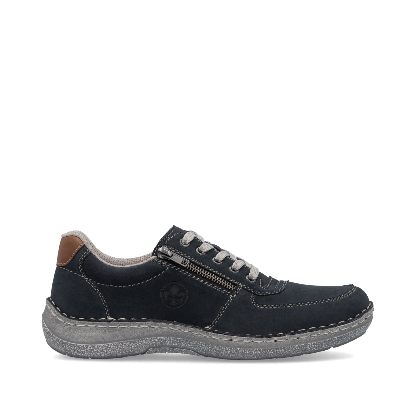 Rieker Men's Casual Lace-up Shoe - Blue | 03030-14