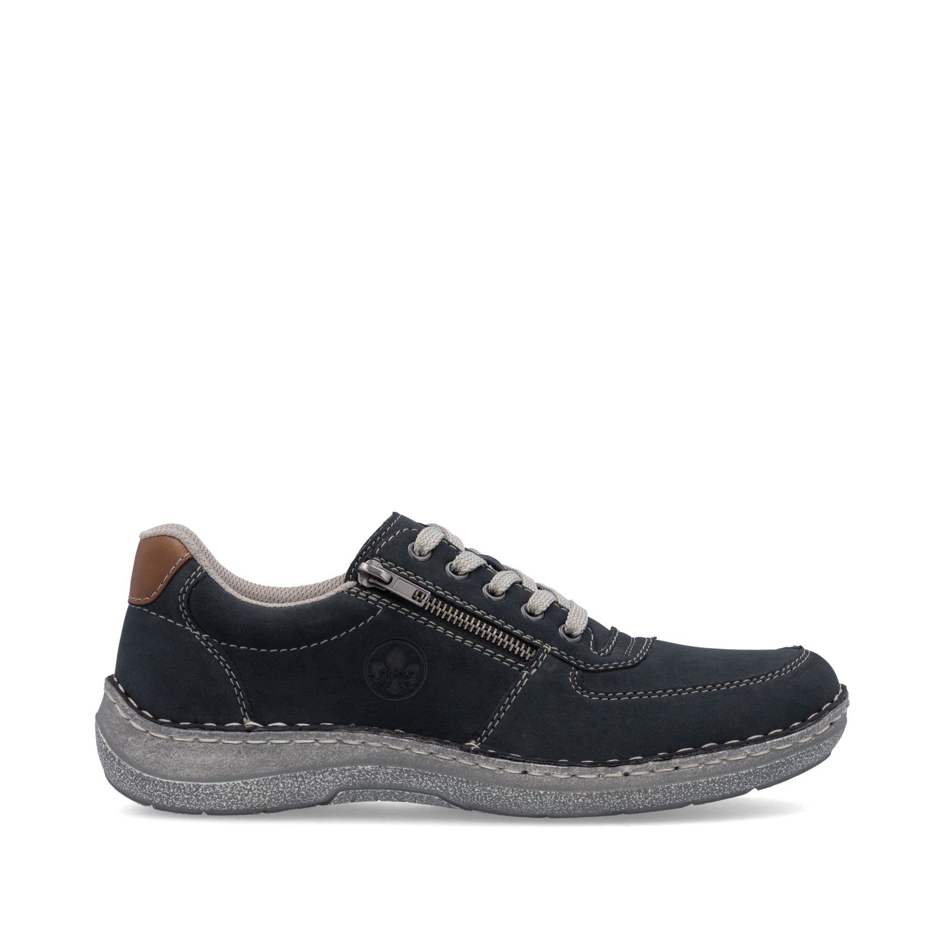 Blue Zip Shoes for Men | Rieker 03030-14