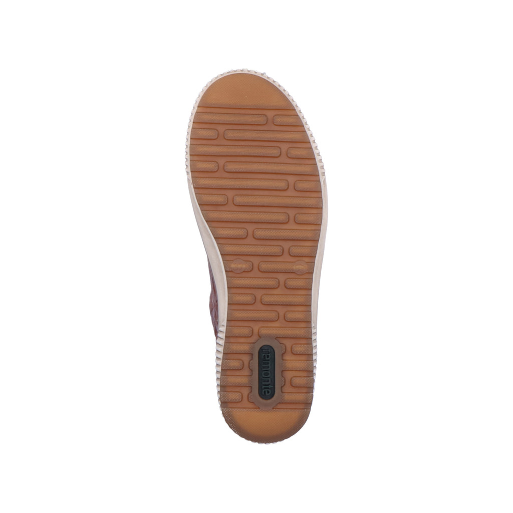 Brown Zip Shoes for Women | Remonte D0700-22