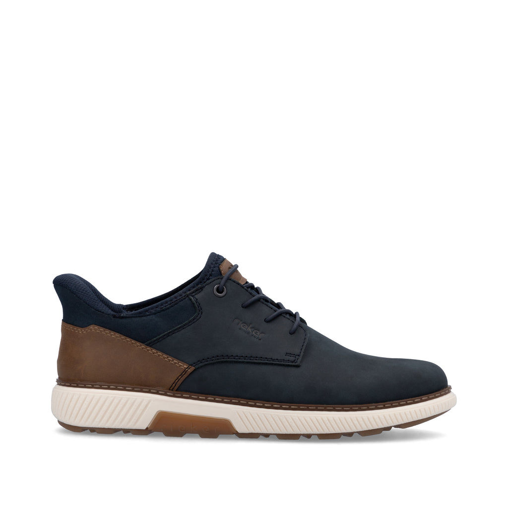 Blue Elasticated Shoes for Men | Rieker B3357-14