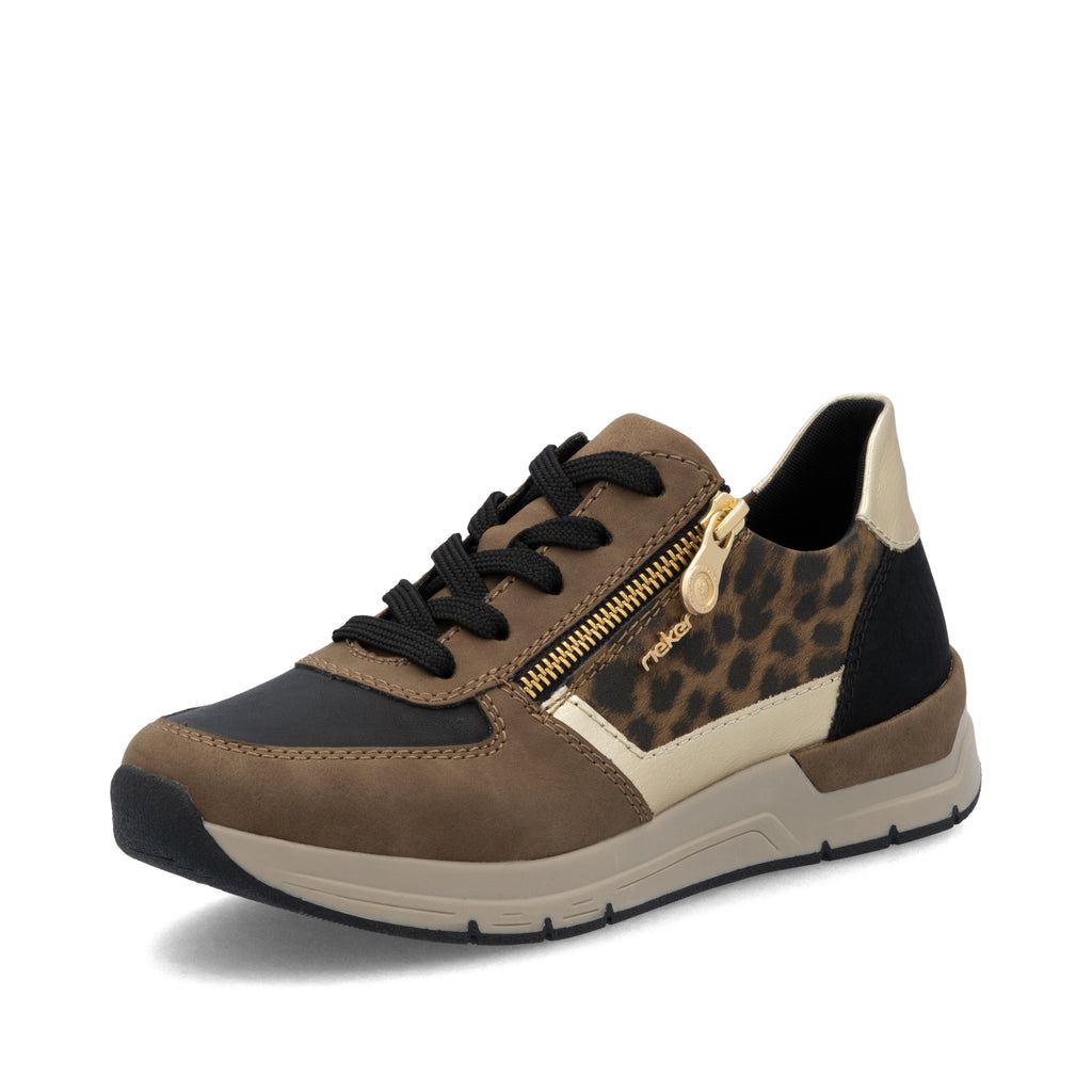 Brown Zip Shoes for Women | Rieker 58902-24