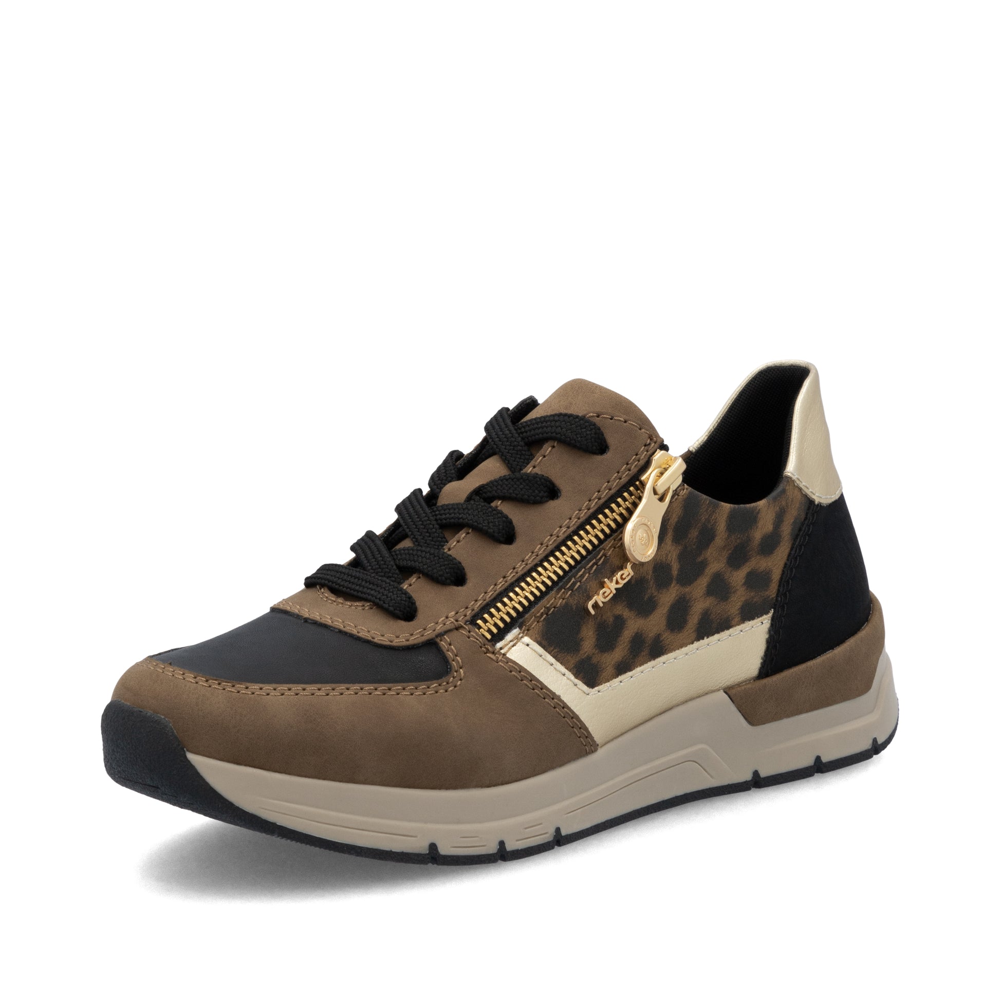 Brown Zip Shoes for Women | Rieker 58902-24