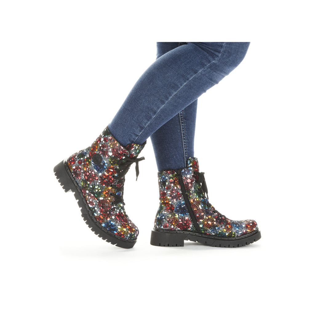 Multi Zip Boots for Women | Rieker Y2440-90
