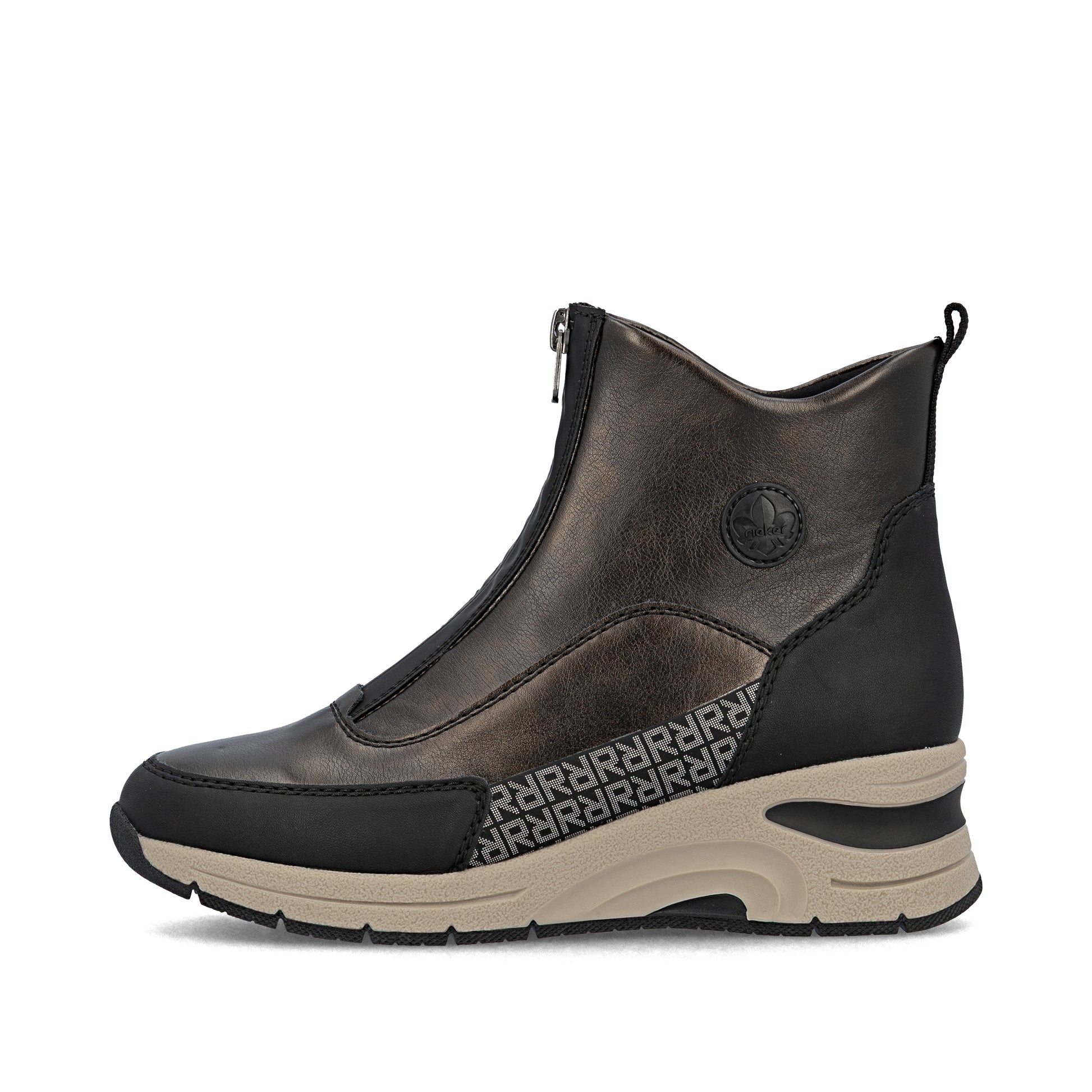 Brown Zip Boots for Women | Rieker N9381-60