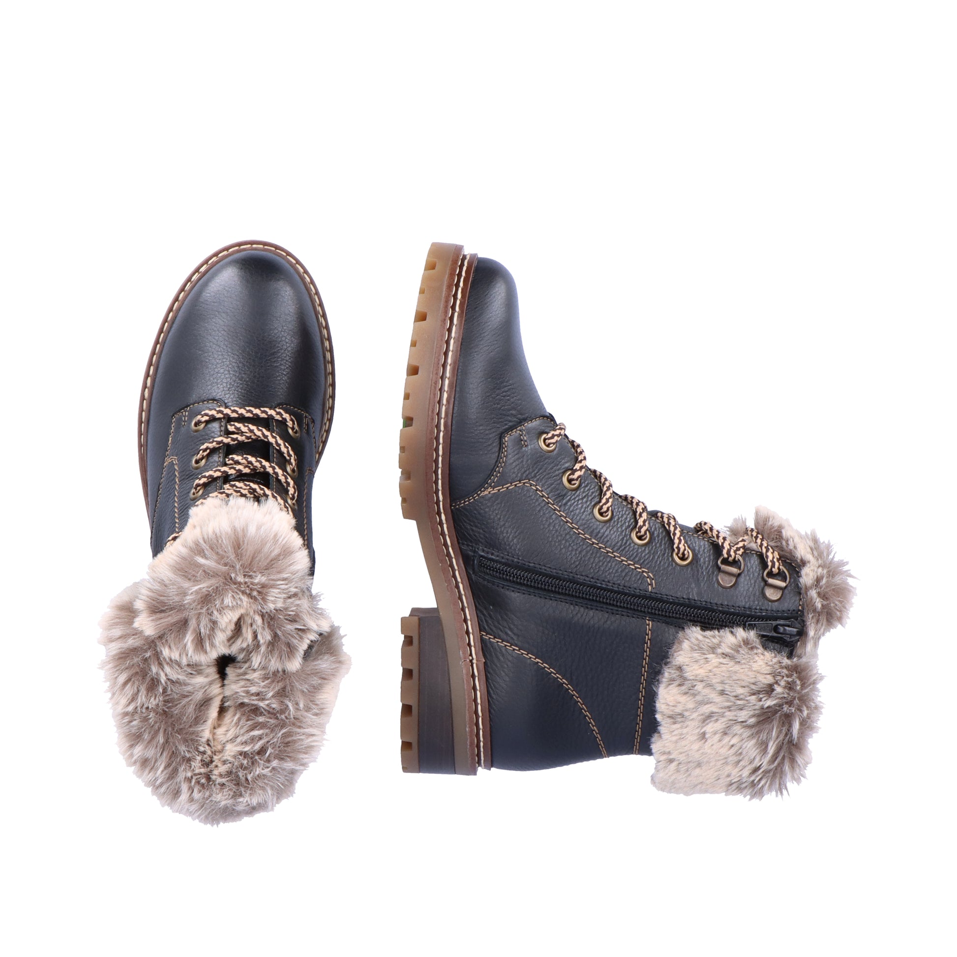 Black Zip Boots for Women | Remonte D0B74-01