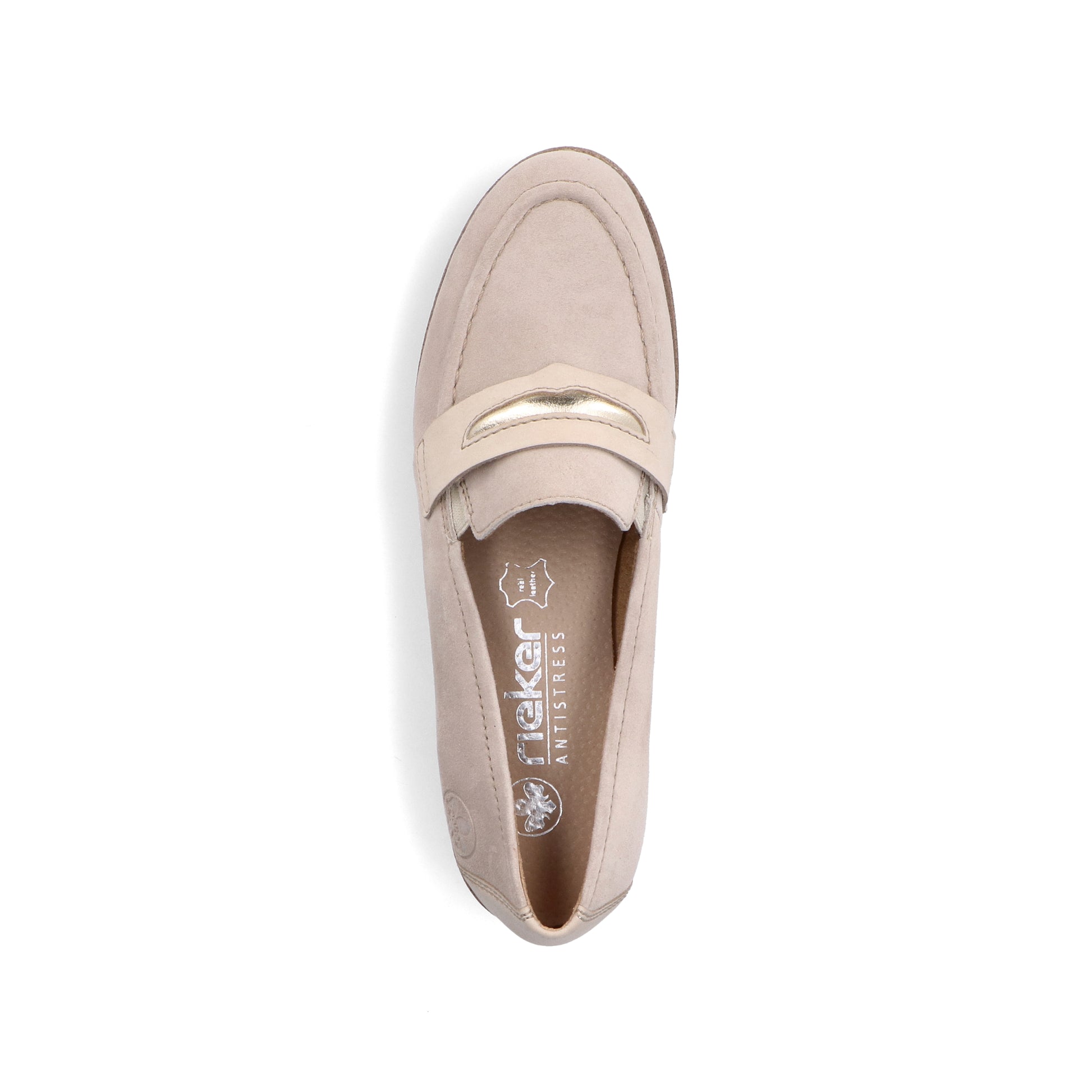 Beige Elasticated Shoes for Women | Rieker 45301-60