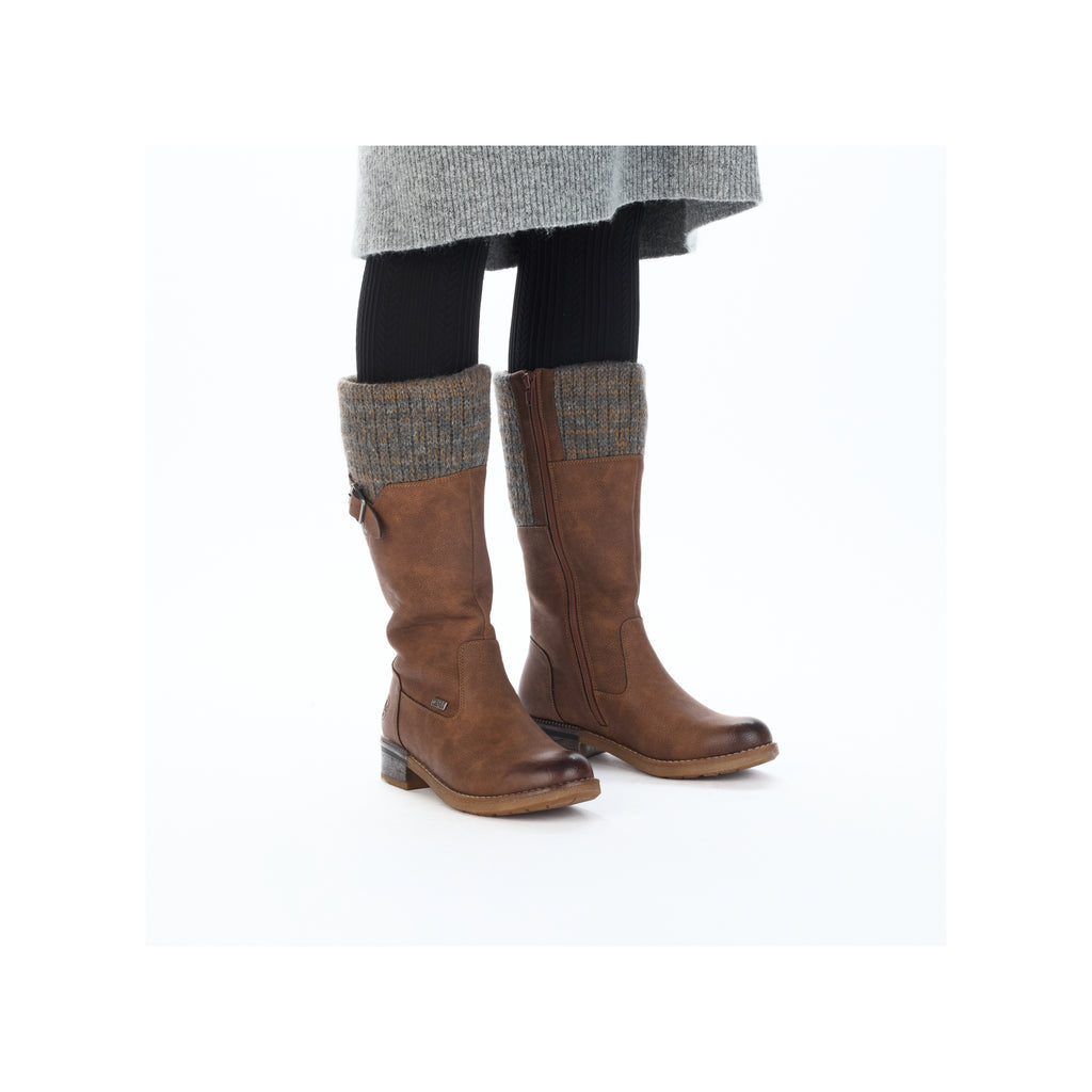 Brown Zip Boots for Women | Rieker 94692-24