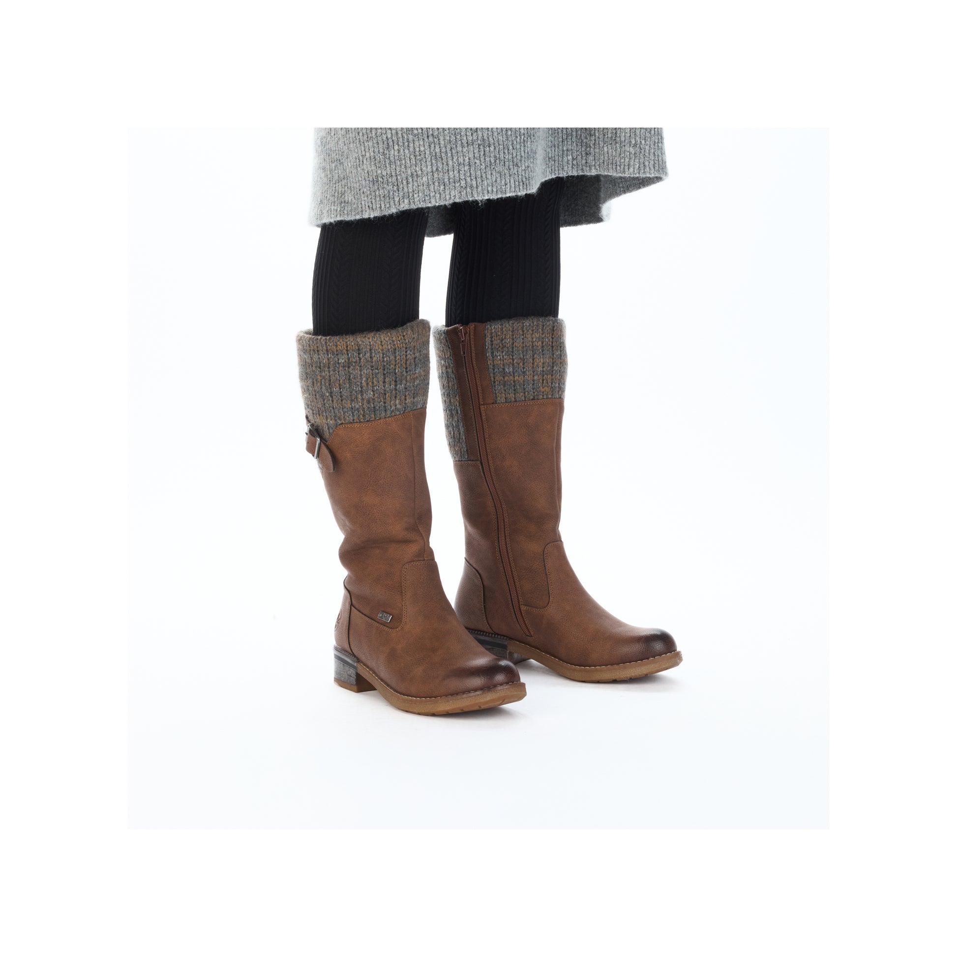 Brown Zip Boots for Women | Rieker 94692-24