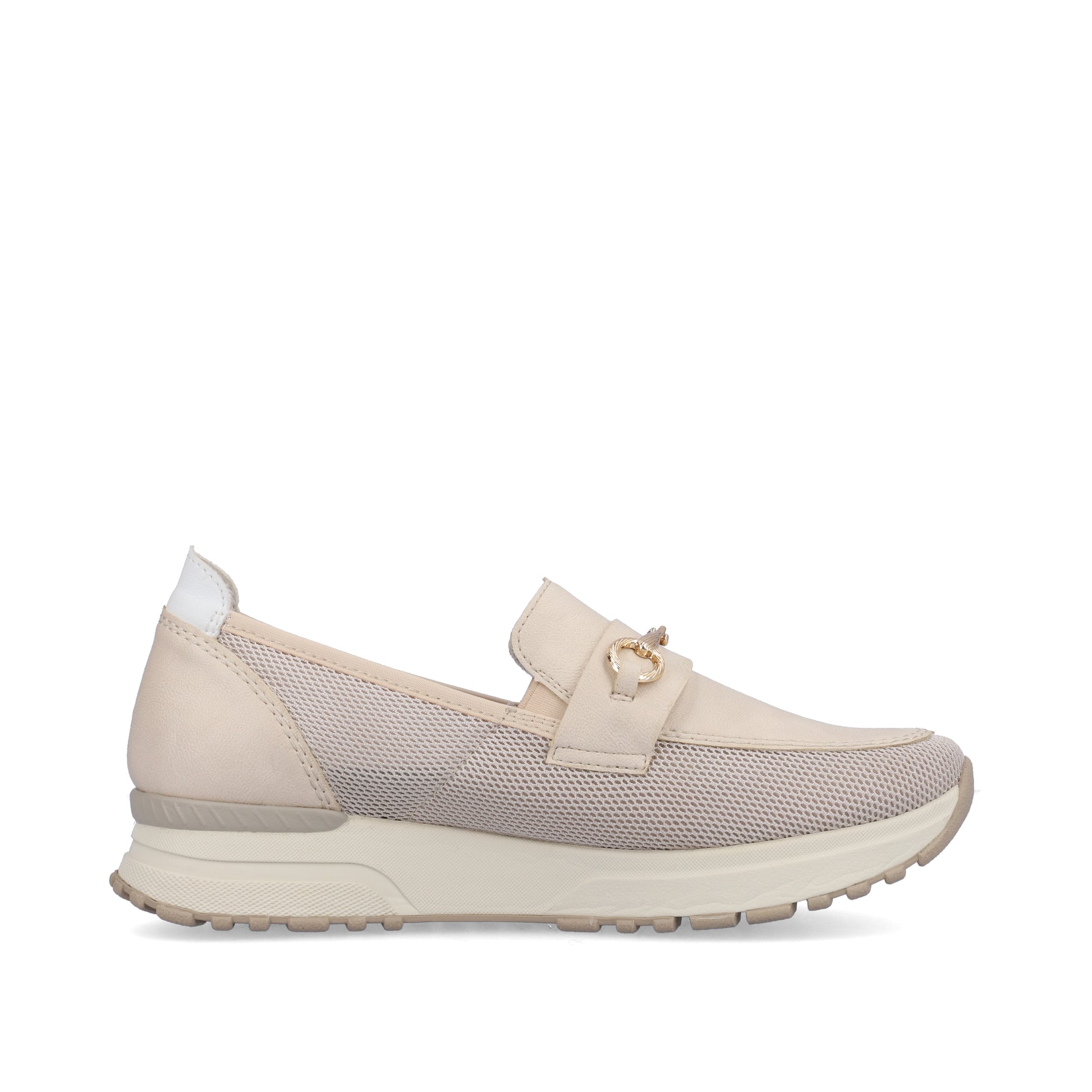 Beige Elasticated Shoes for Women | Rieker N7455-60