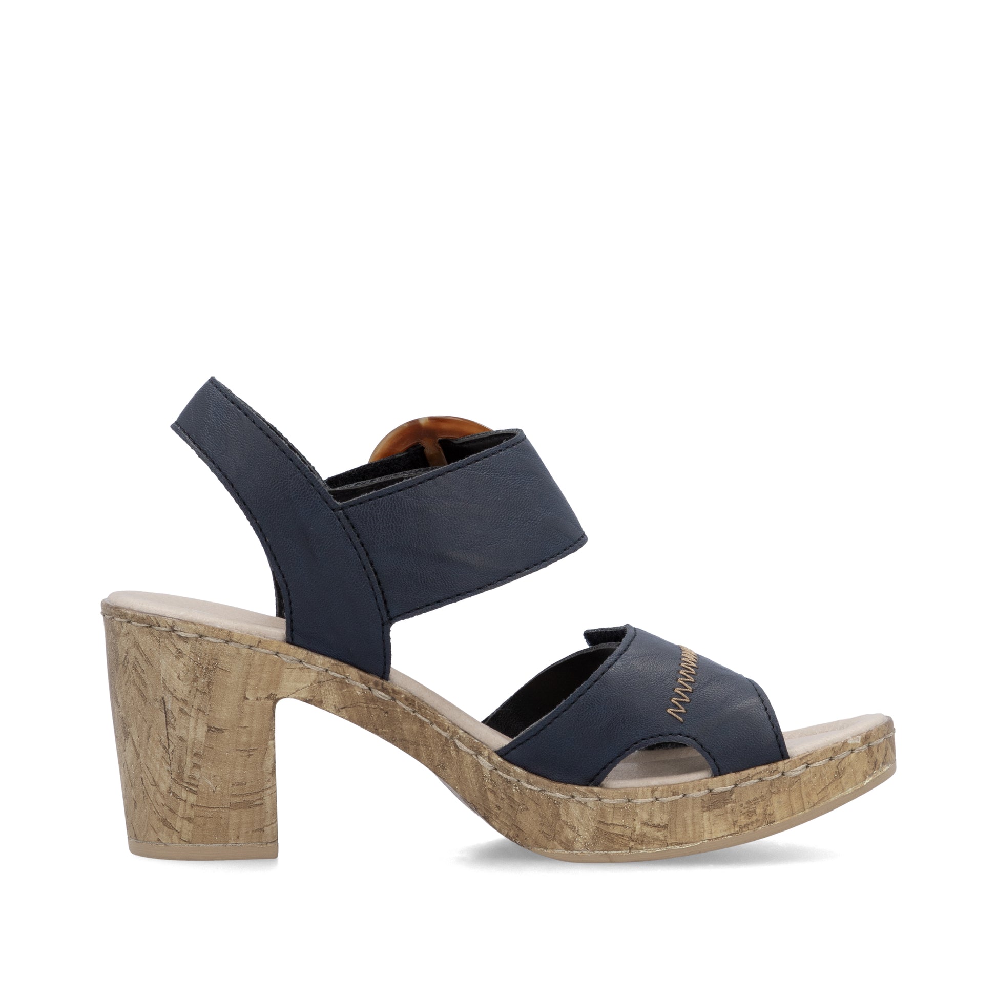 Blue Hook & Loop Sandals for Women | Rieker 66876-14