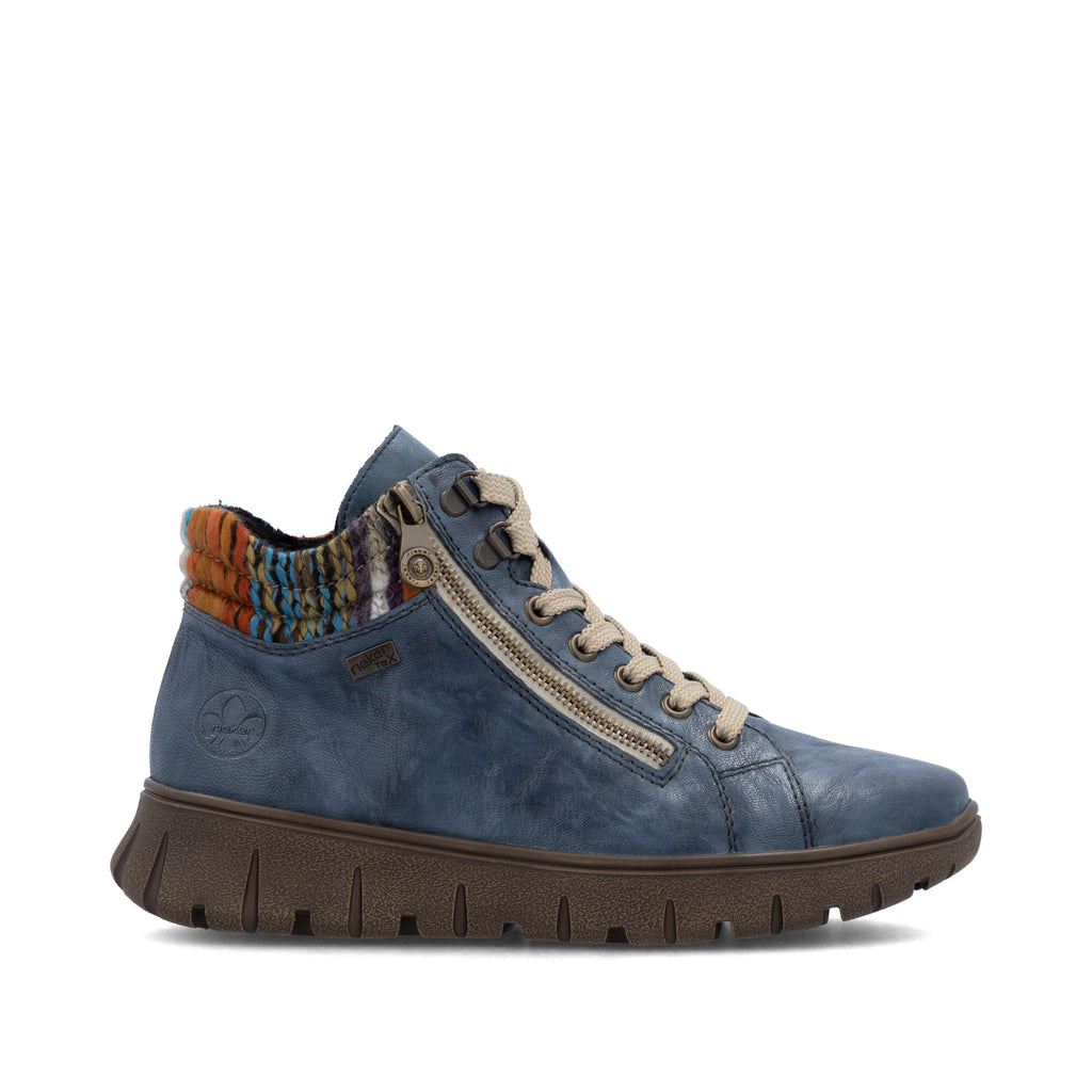 Blue Zip Boots for Women | Rieker N1305-14
